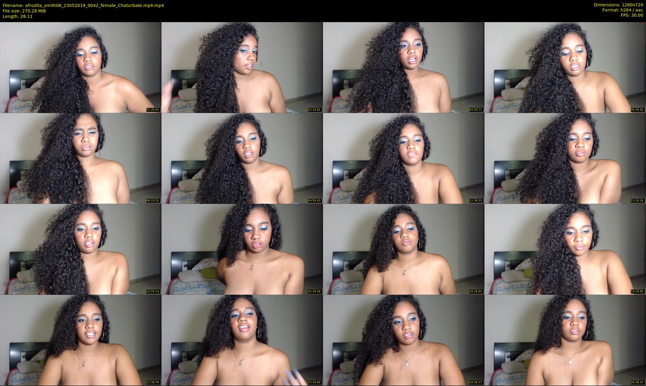 afrodita_smith08 — 29 minute Chaturbate female cam show recording, 720p, May 23, 2019