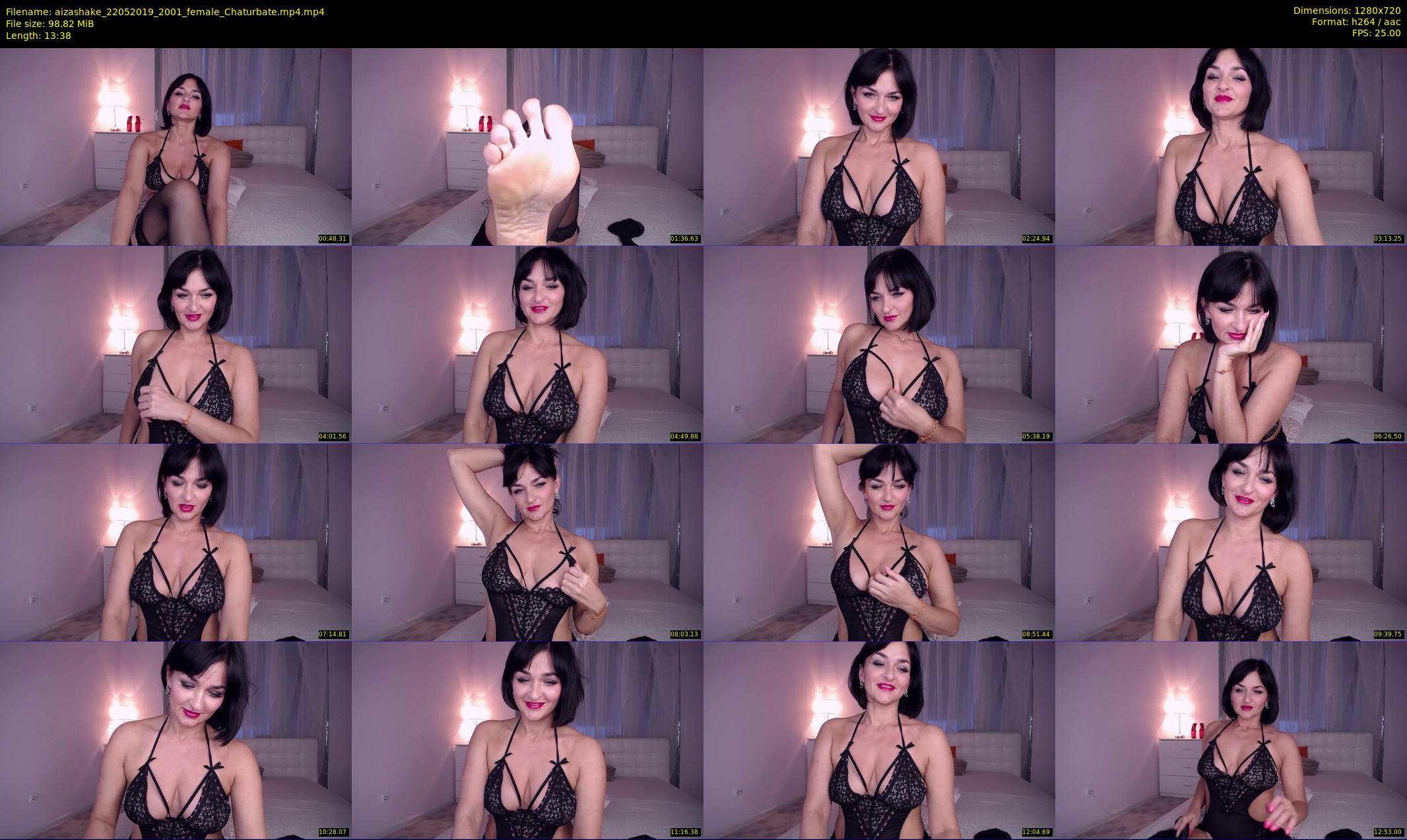 aizashake — 14 minute Chaturbate female cam show recording, 720p, May 22, 2019