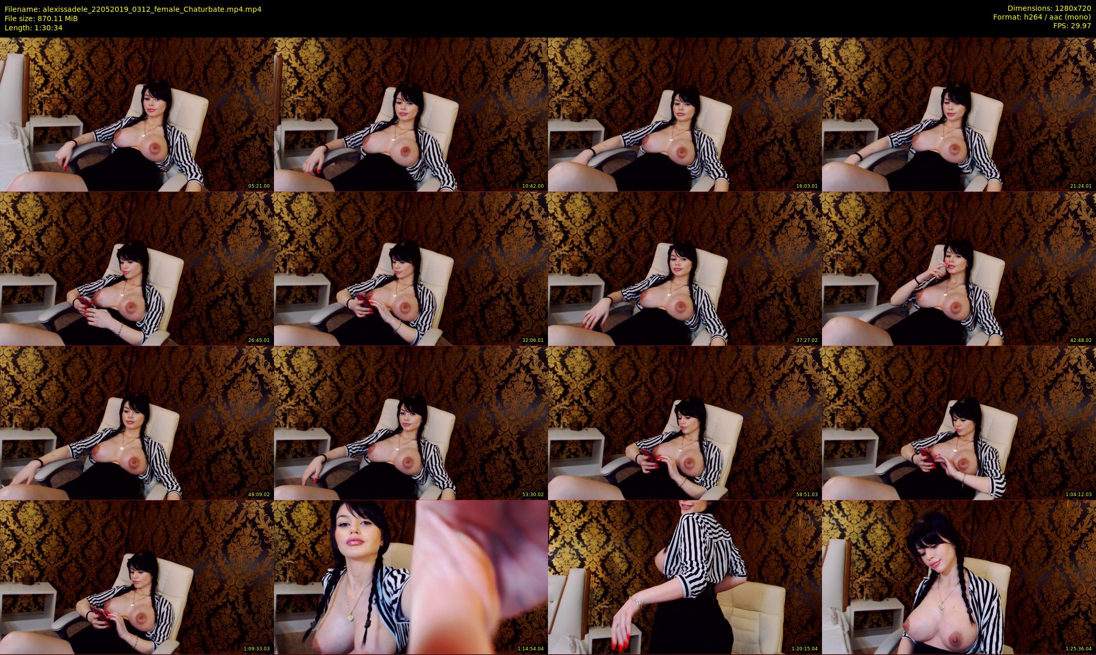 alexissadele — 91 minute Chaturbate female cam show recording, 720p, May 22, 2019