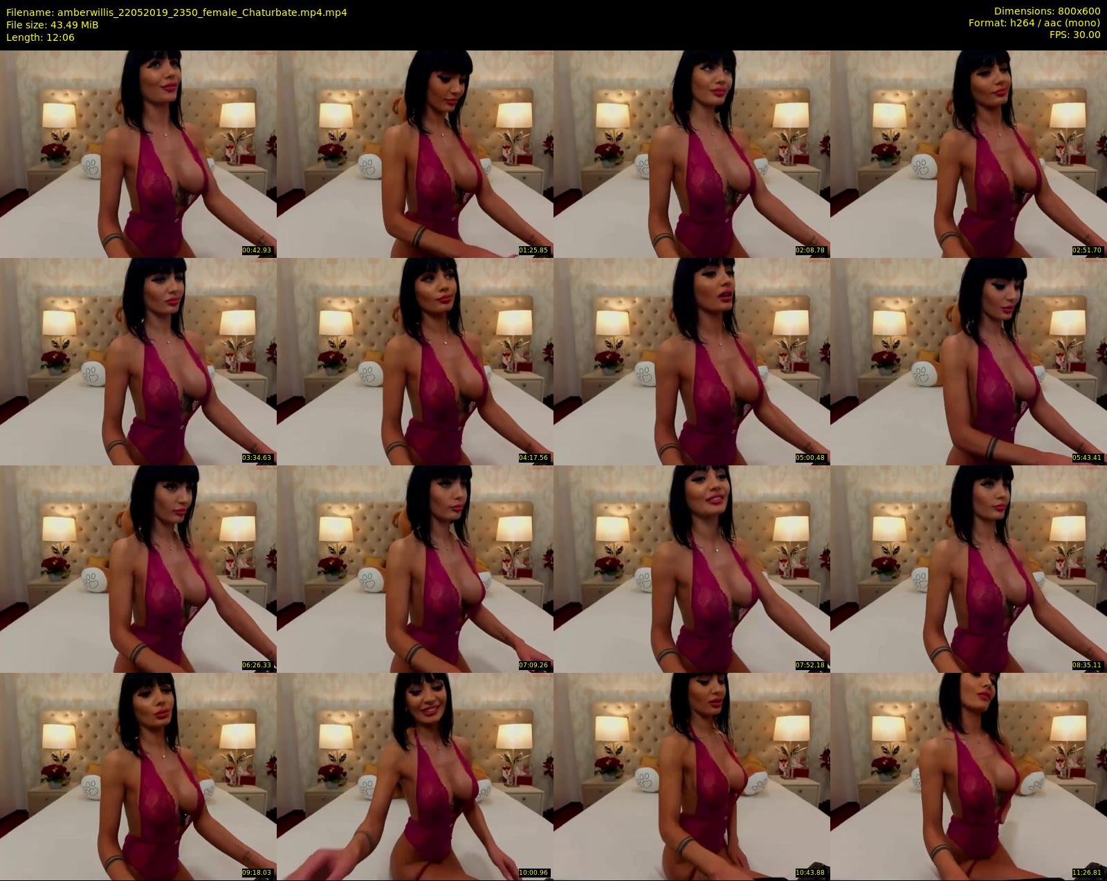 amberwillis — 13 minute Chaturbate female cam show recording, 480p, May 22, 2019