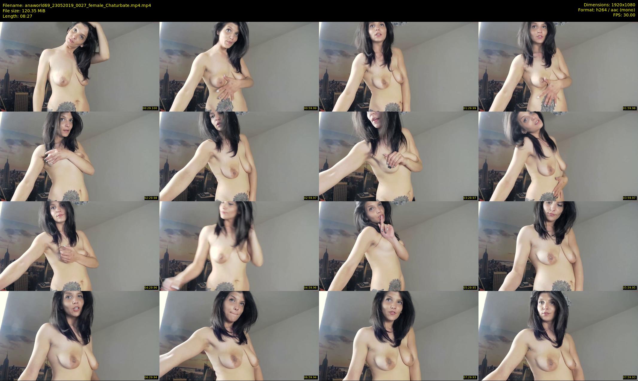 anaworld69 — 9 minute Chaturbate female cam show recording, 1080p, May 23, 2019