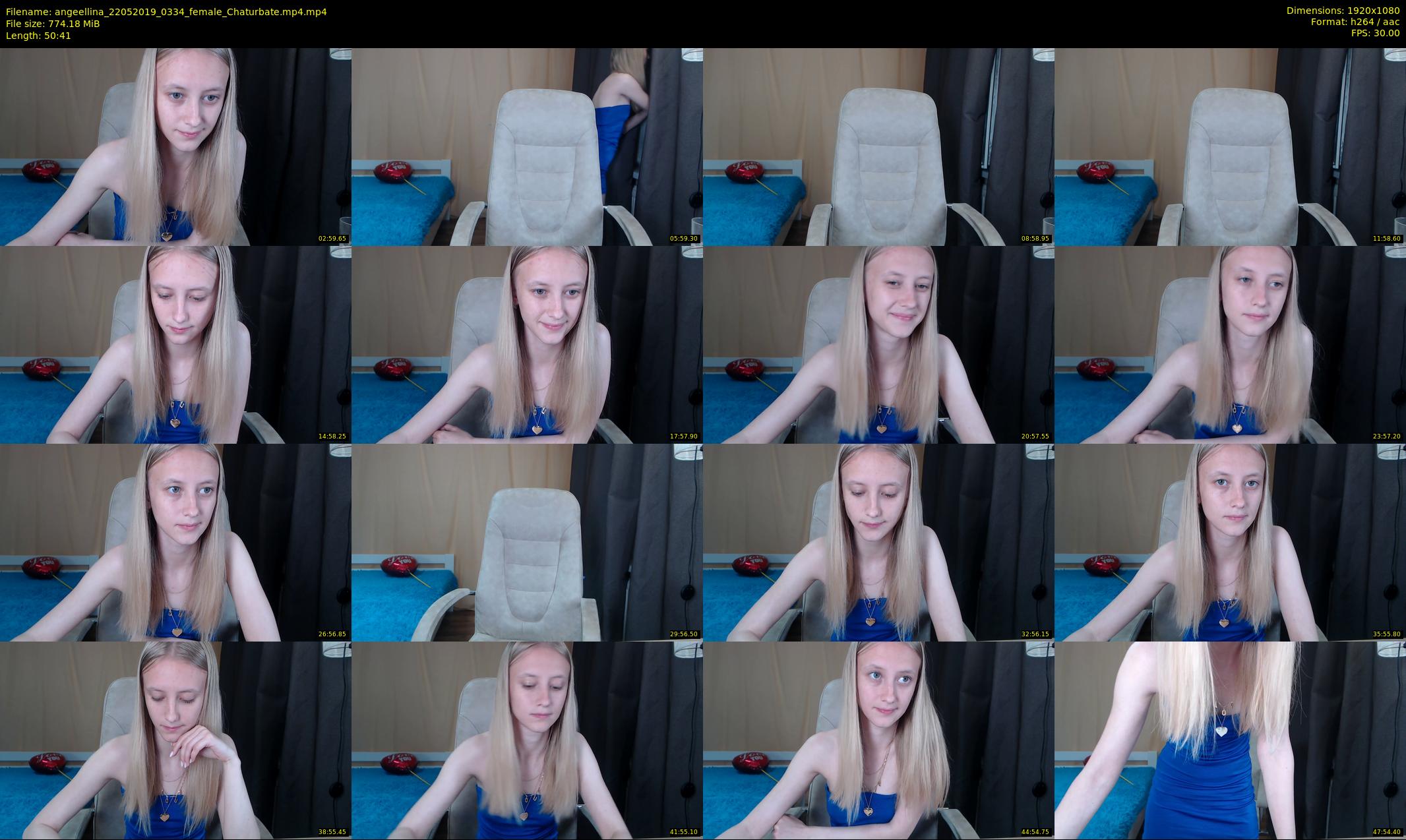 angeellina — 51 minute Chaturbate female cam show recording, 1080p, May 22, 2019