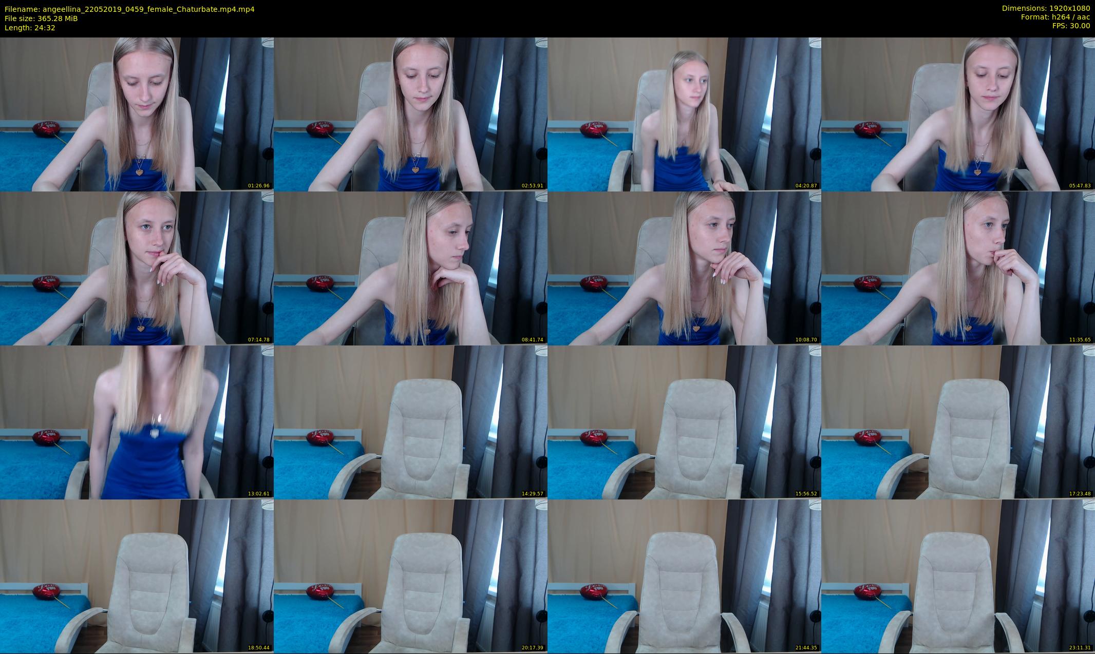 angeellina — 25 minute Chaturbate female cam show recording, 1080p, May 22, 2019