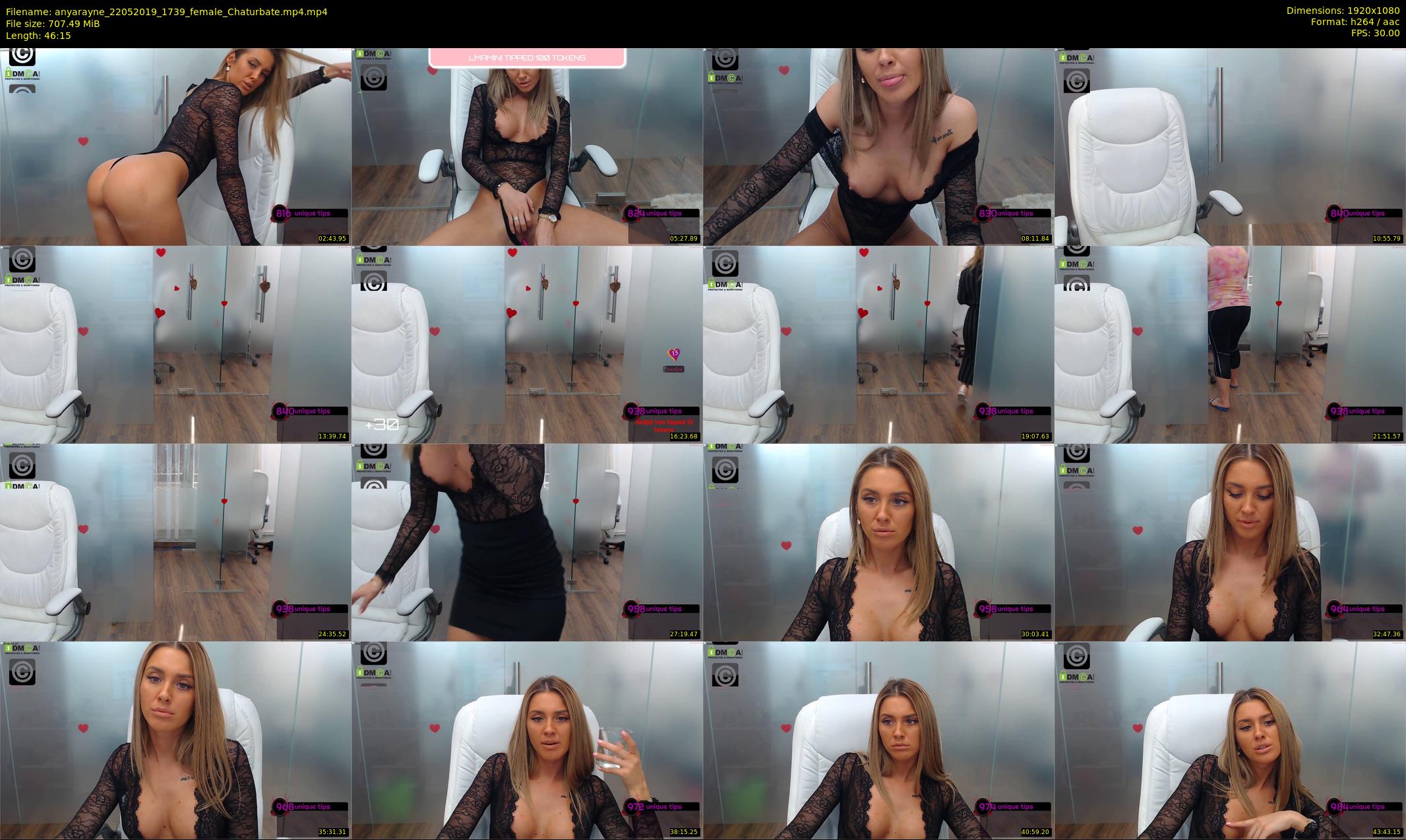 anyarayne — 47 minute Chaturbate female cam show recording, 1080p, May 22, 2019