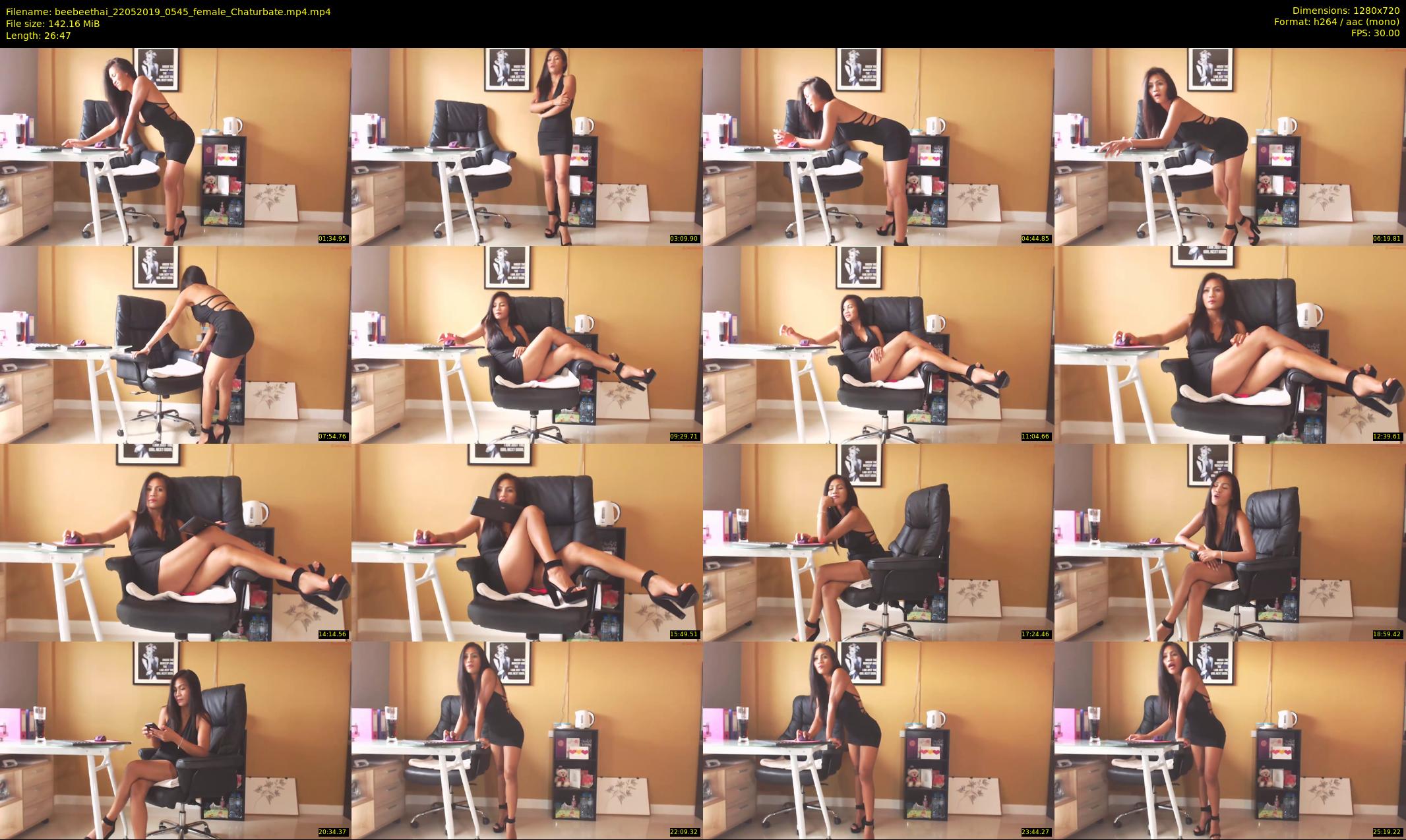 beebeethai — 27 minute Chaturbate female cam show recording, 720p, May 22, 2019