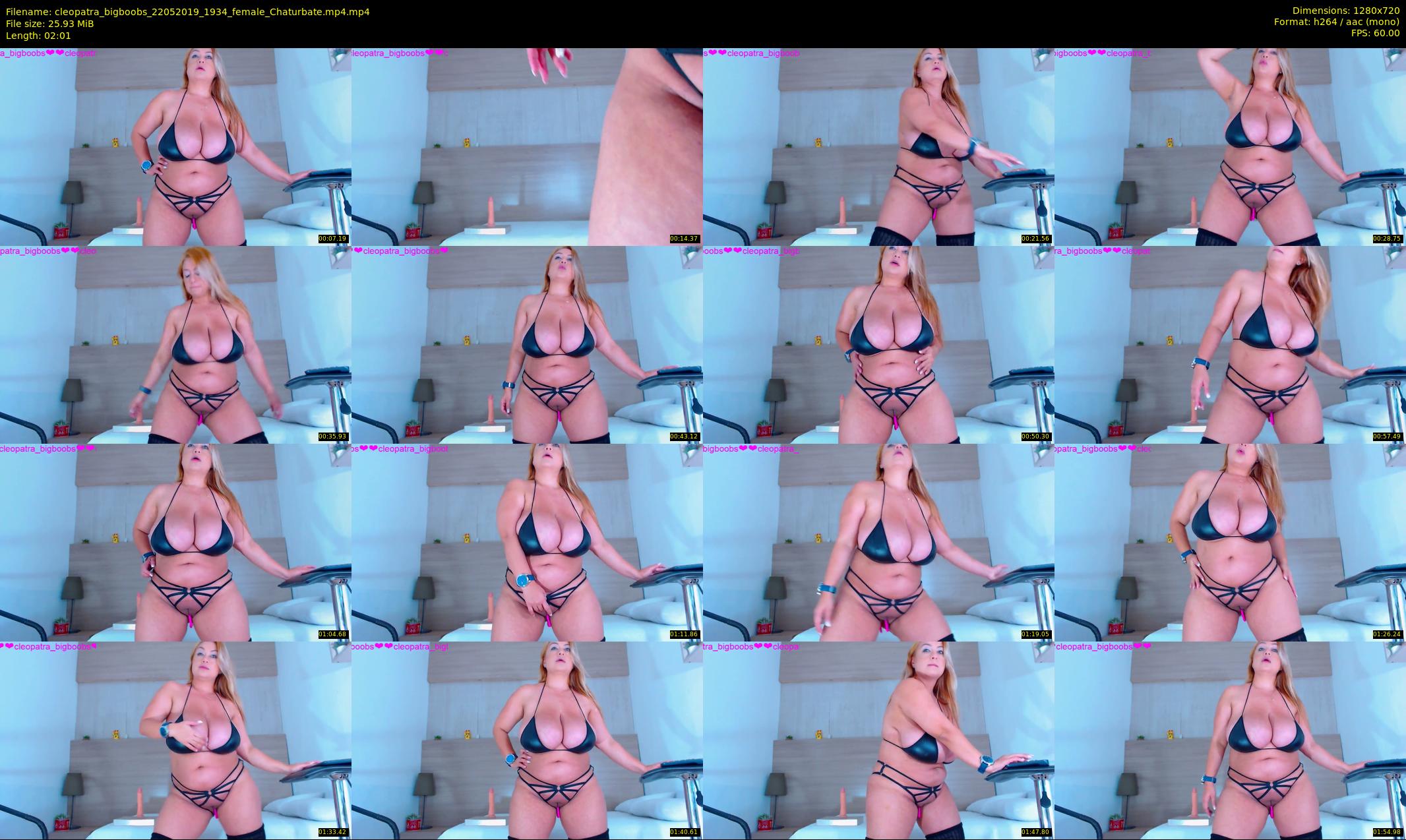 cleopatra_bigboobs — 3 minute Chaturbate female cam show recording, 720p, May 22, 2019
