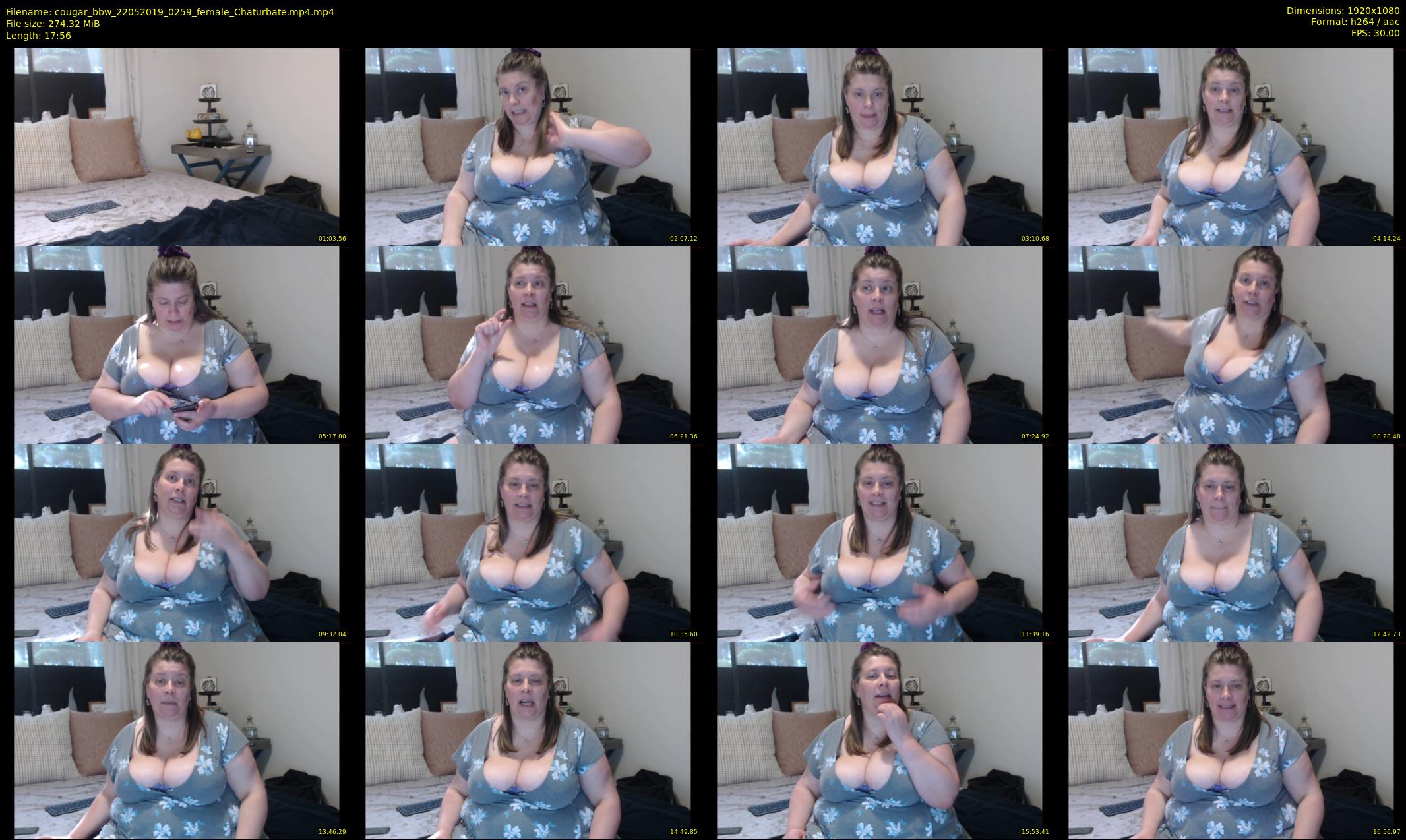 cougar_bbw — 18 minute Chaturbate female cam show recording, 1080p, May 22, 2019