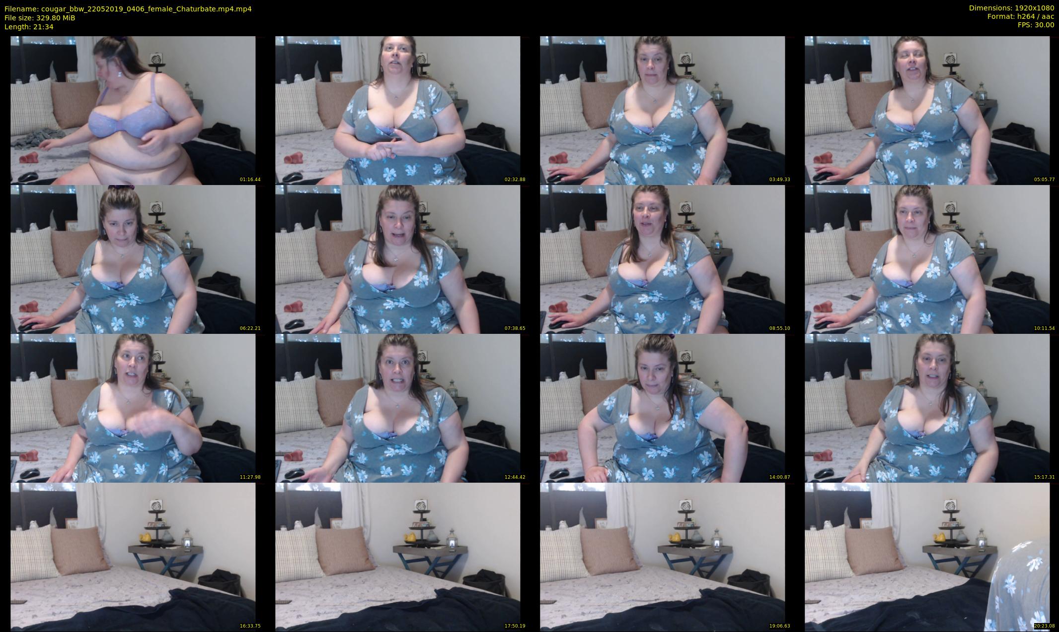 cougar_bbw — 22 minute Chaturbate female cam show recording, 1080p, May 22, 2019