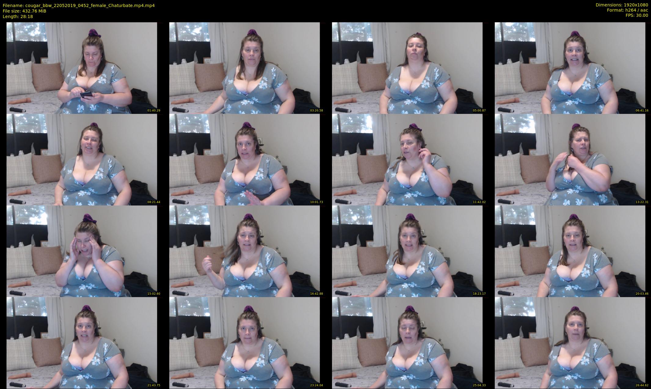 cougar_bbw — 29 minute Chaturbate female cam show recording, 1080p, May 22, 2019