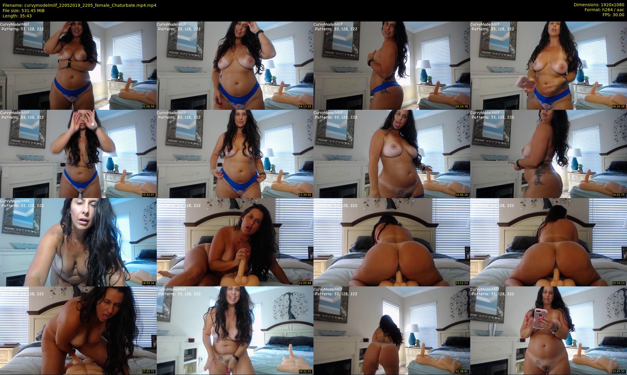curvymodelmilf — 36 minute Chaturbate female cam show recording, 1080p, May 22, 2019