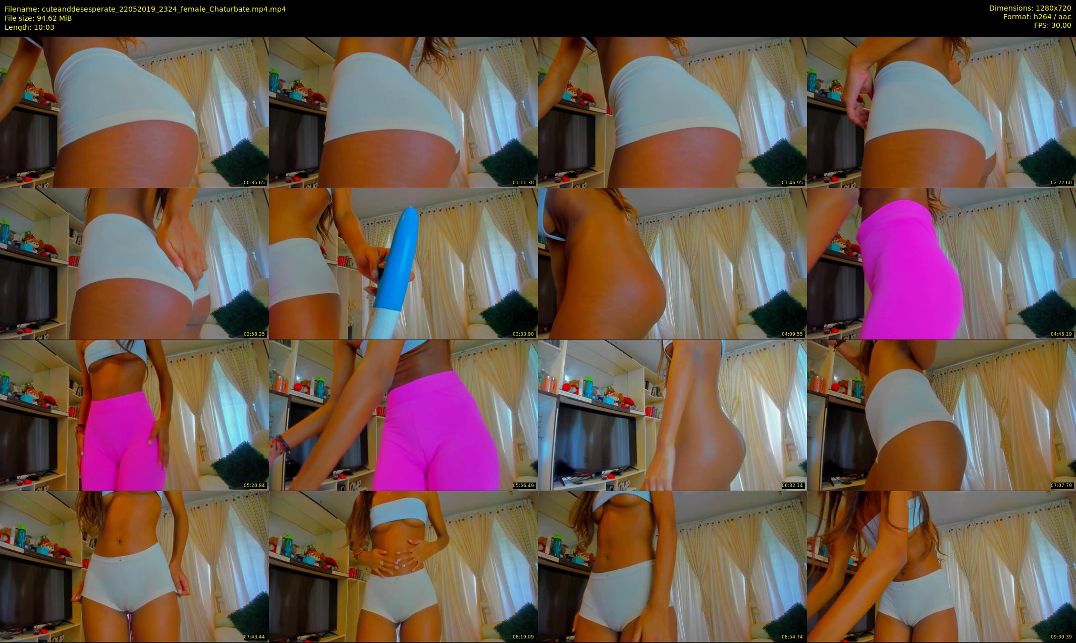 cuteanddesesperate — 11 minute Chaturbate female cam show recording, 720p, May 22, 2019