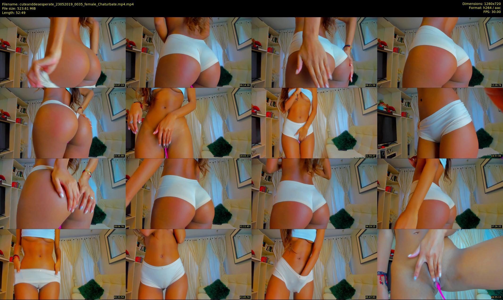 cuteanddesesperate — 53 minute Chaturbate female cam show recording, 720p, May 23, 2019