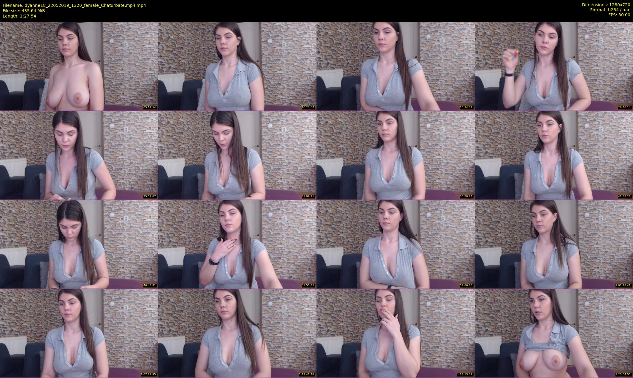 dyanne18 — 88 minute Chaturbate female cam show recording, 720p, May 22, 2019