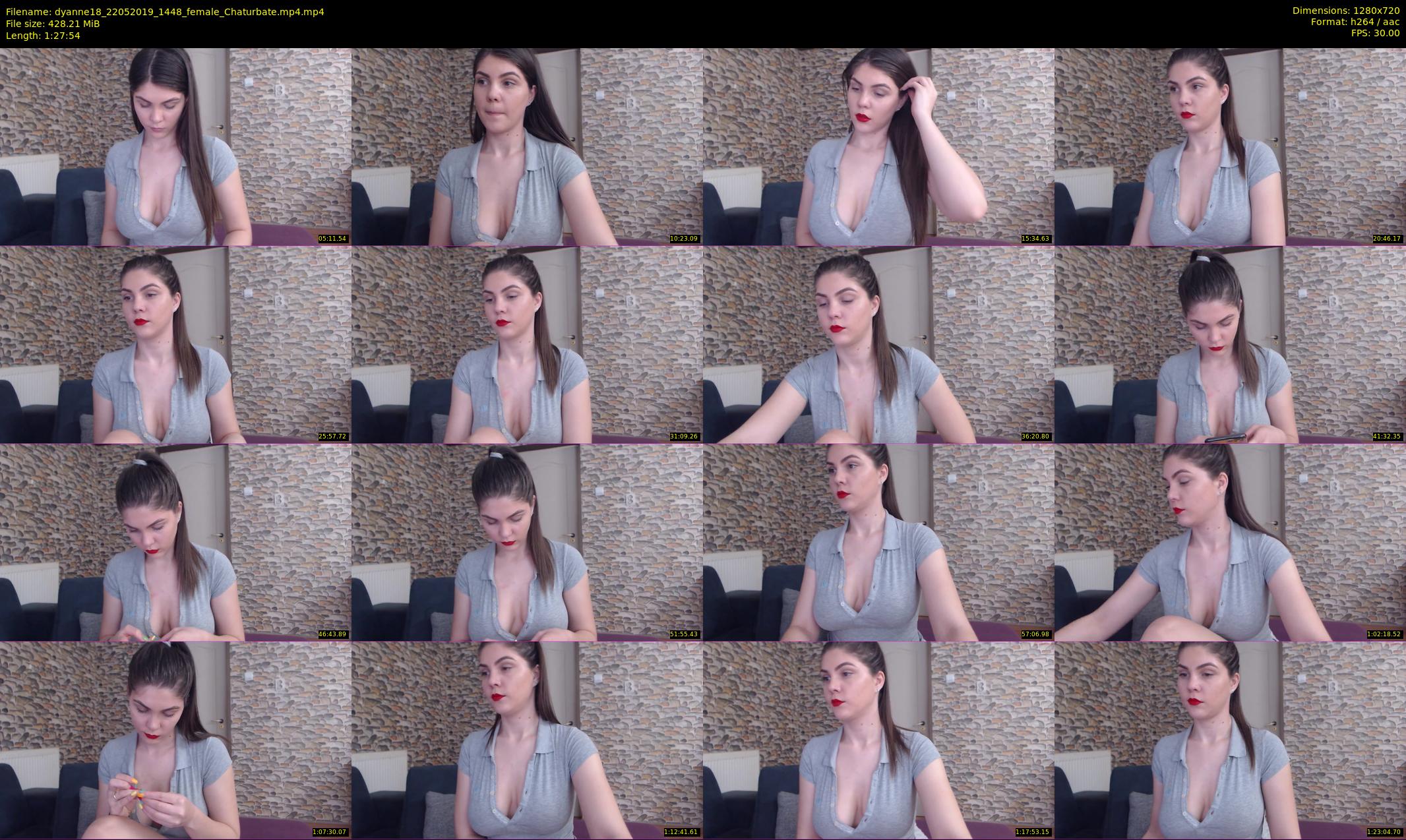 dyanne18 — 88 minute Chaturbate female cam show recording, 720p, May 22, 2019