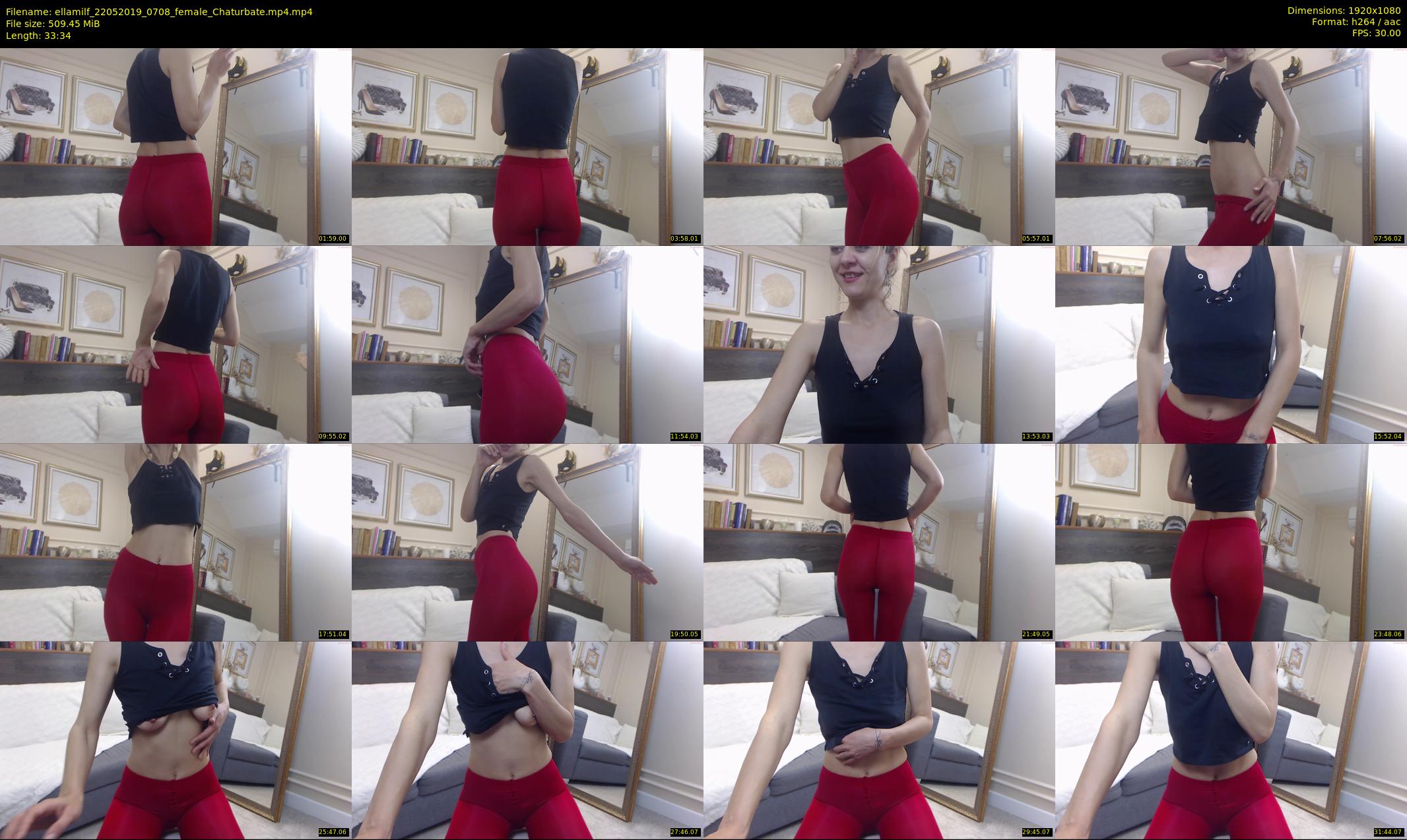 ellamilf — 34 minute Chaturbate female cam show recording, 1080p, May 22, 2019