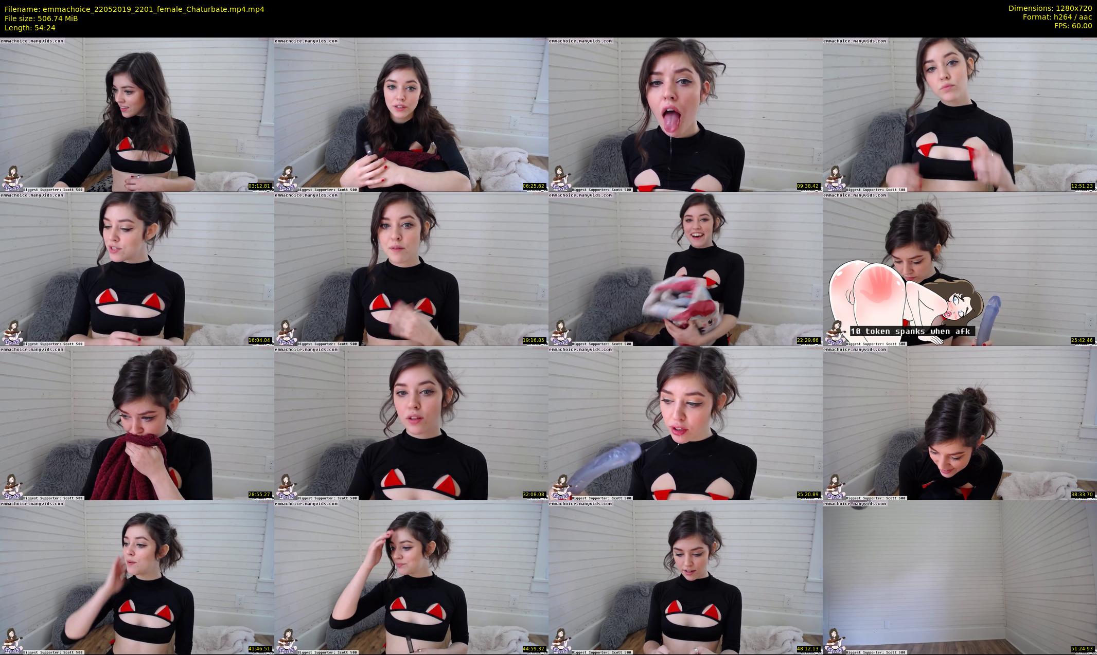 emmachoice — 55 minute Chaturbate female cam show recording, 720p, May 22, 2019