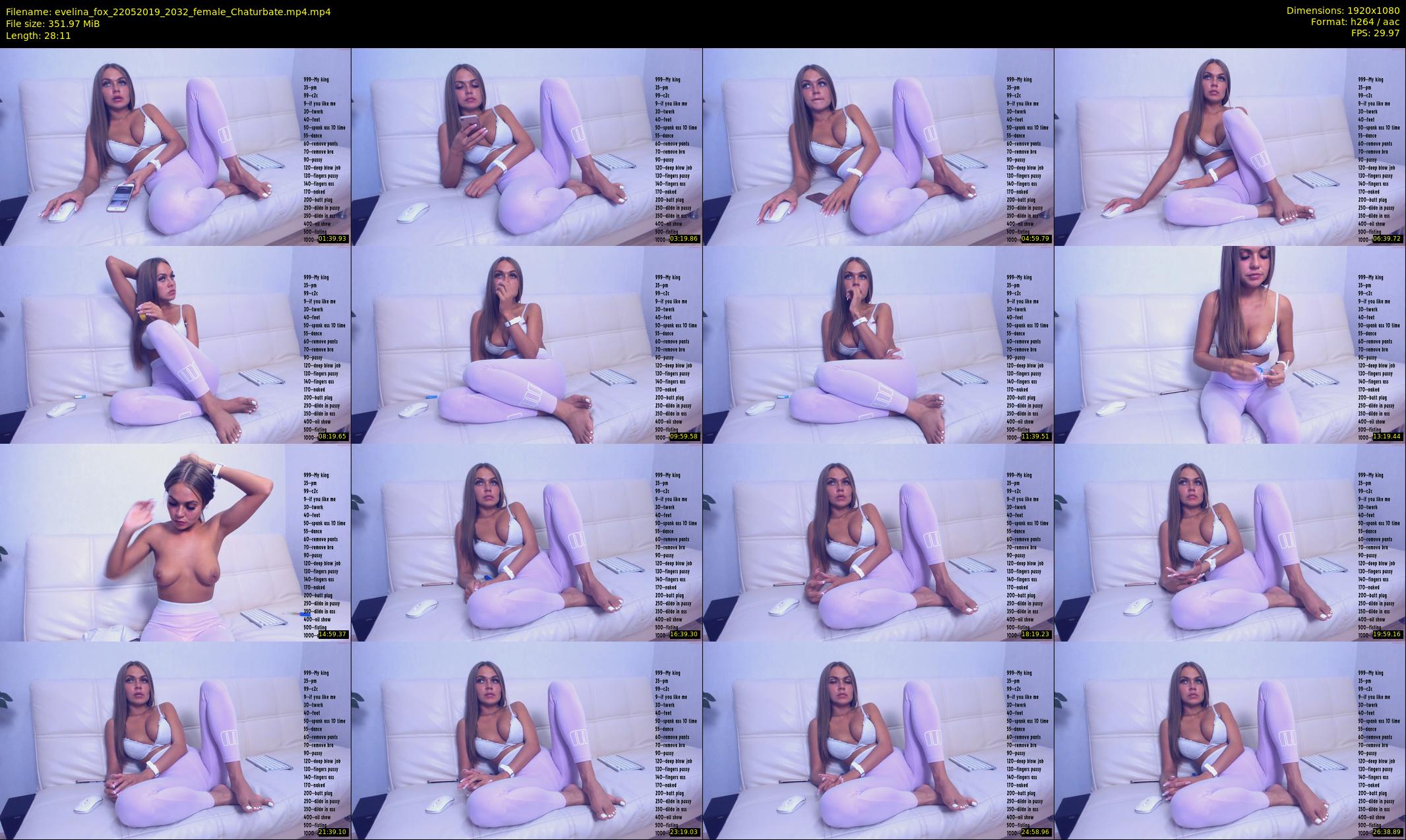 evelina_fox — 29 minute Chaturbate female cam show recording, 1080p, May 22, 2019