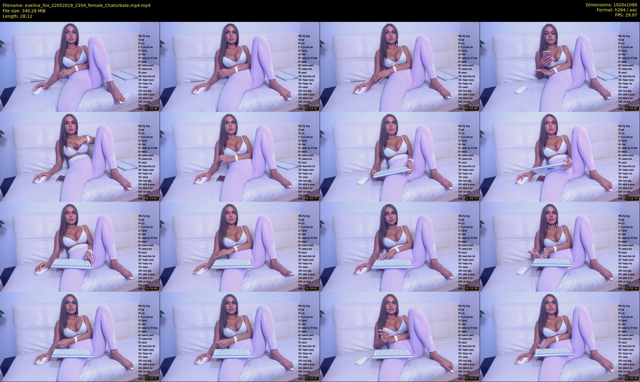 evelina_fox — 29 minute Chaturbate female cam show recording, 1080p, May 22, 2019