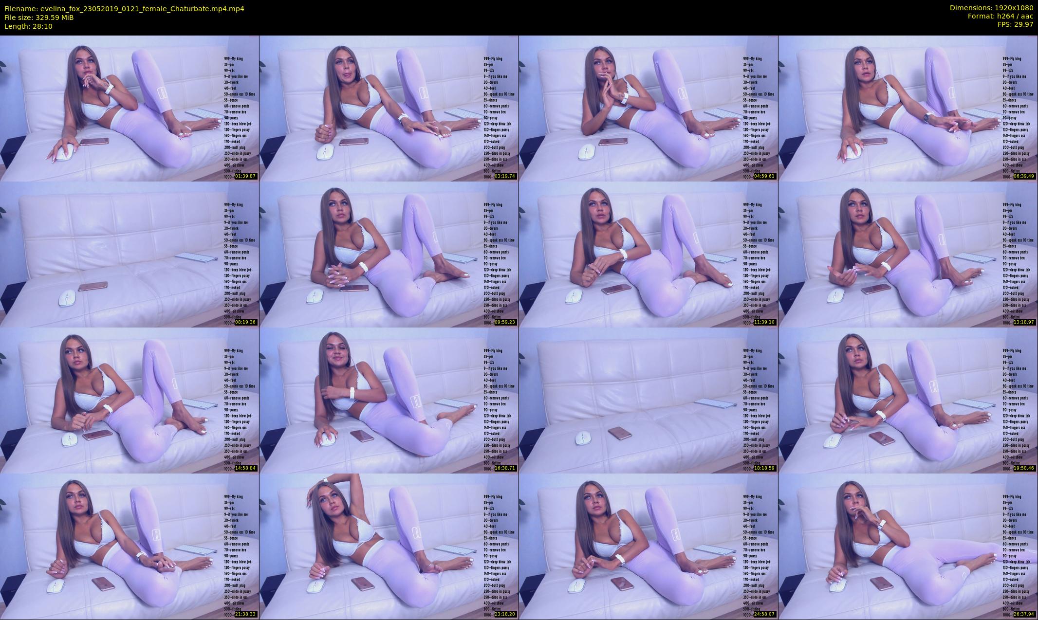 evelina_fox — 29 minute Chaturbate female cam show recording, 1080p, May 23, 2019
