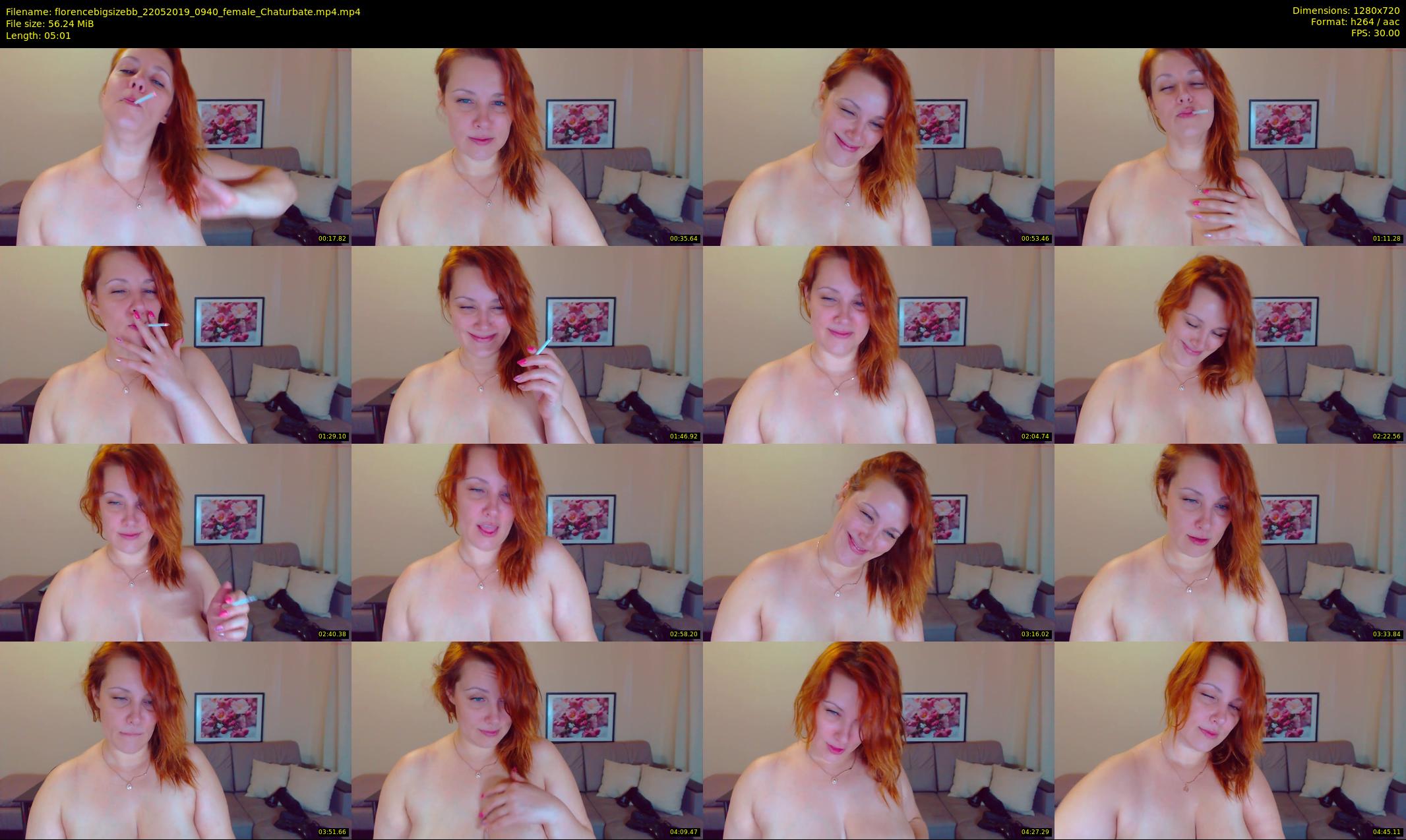 florencebigsizebb — 6 minute Chaturbate female cam show recording, 720p, May 22, 2019