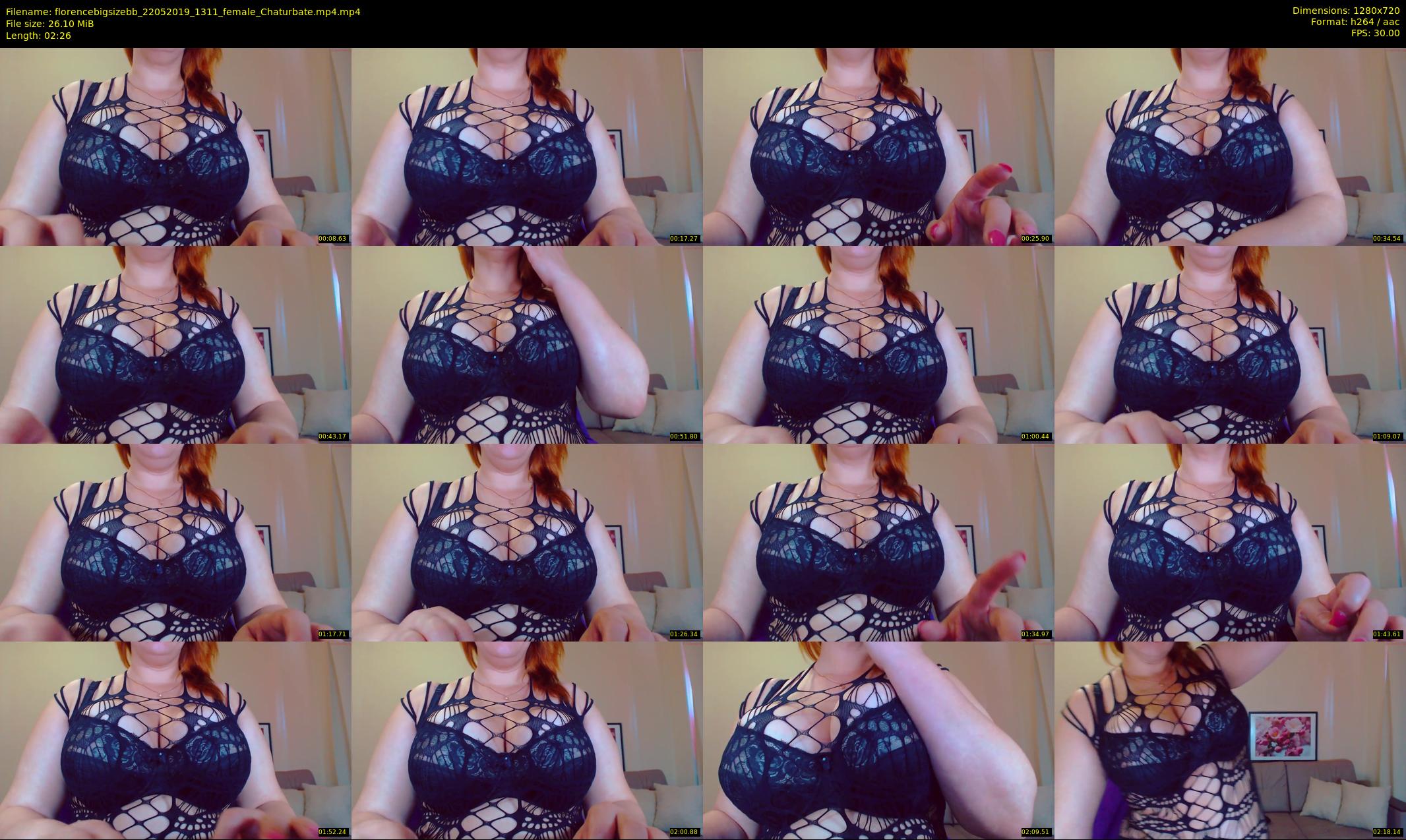 florencebigsizebb — 3 minute Chaturbate female cam show recording, 720p, May 22, 2019