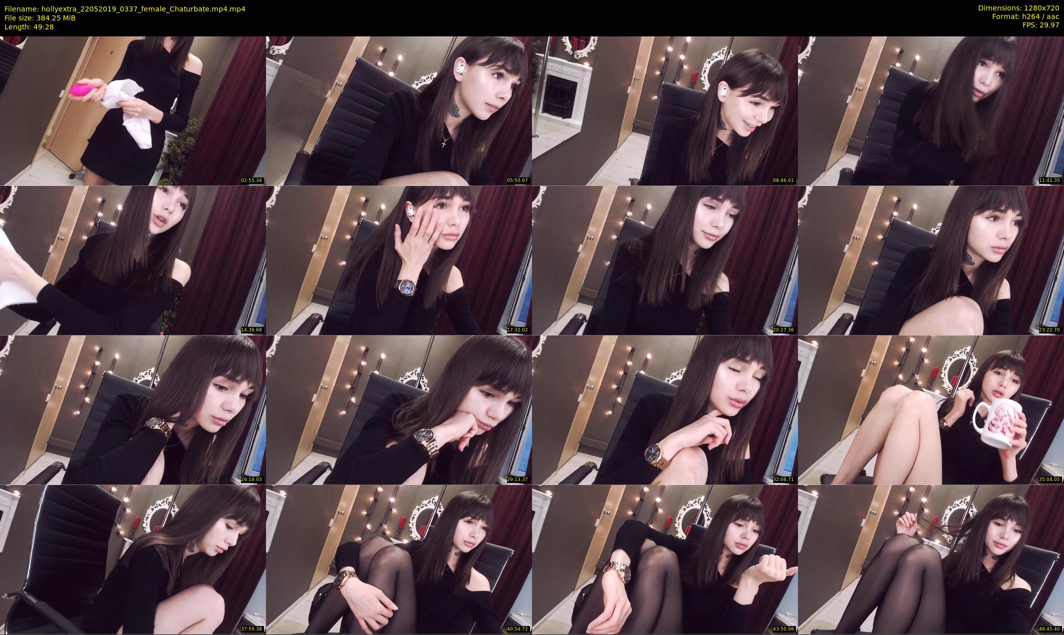 hollyextra — 50 minute Chaturbate female cam show recording, 720p, May 22, 2019