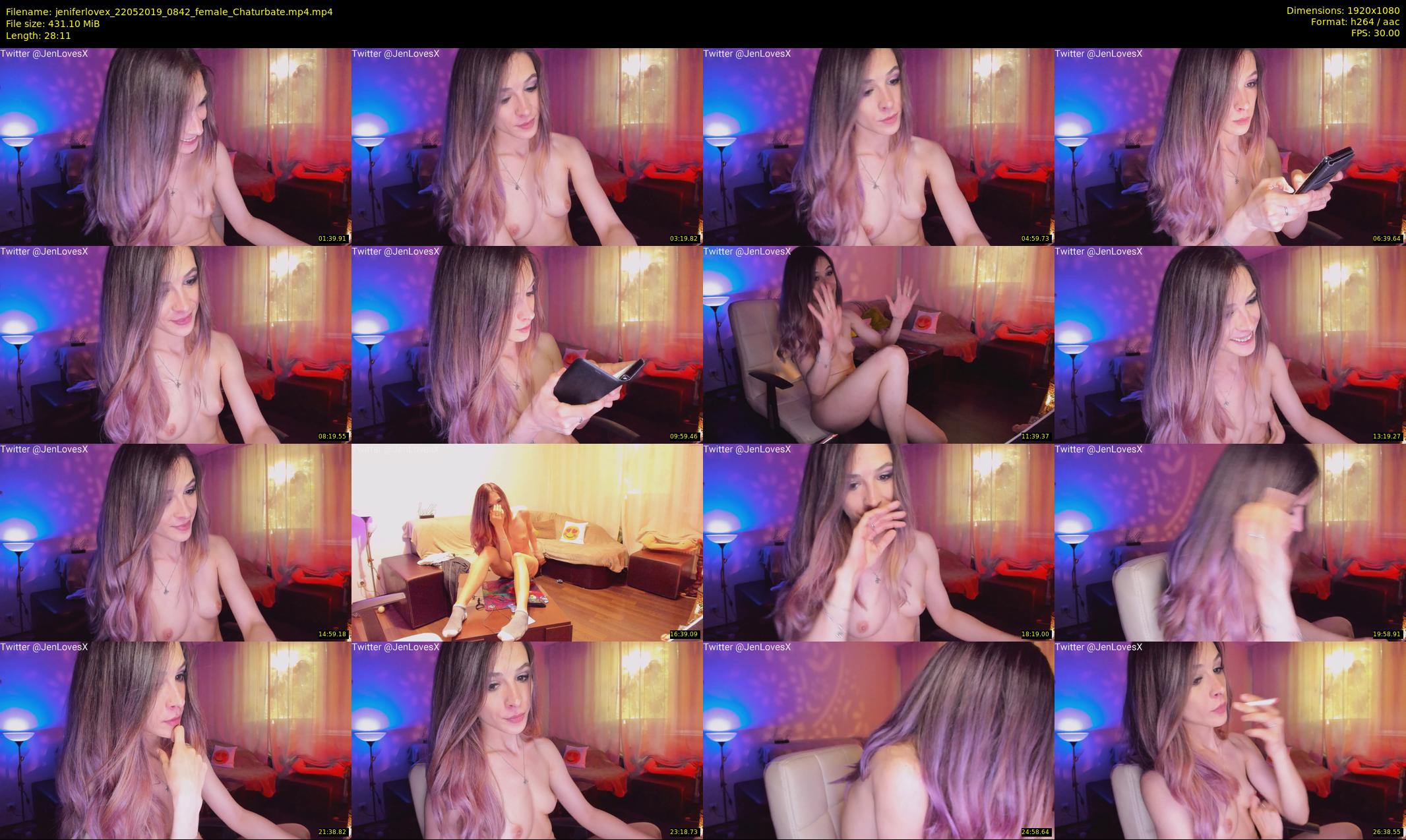 jeniferlovex — 29 minute Chaturbate female cam show recording, 1080p, May 22, 2019