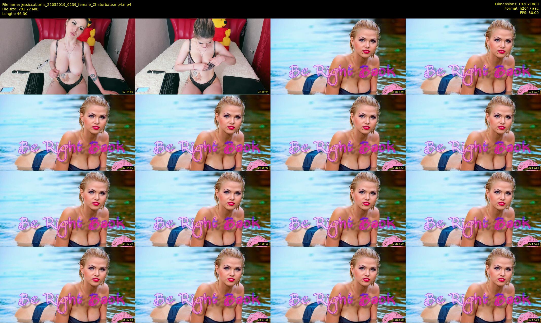 jessiccaburns — 47 minute Chaturbate female cam show recording, 1080p, May 22, 2019