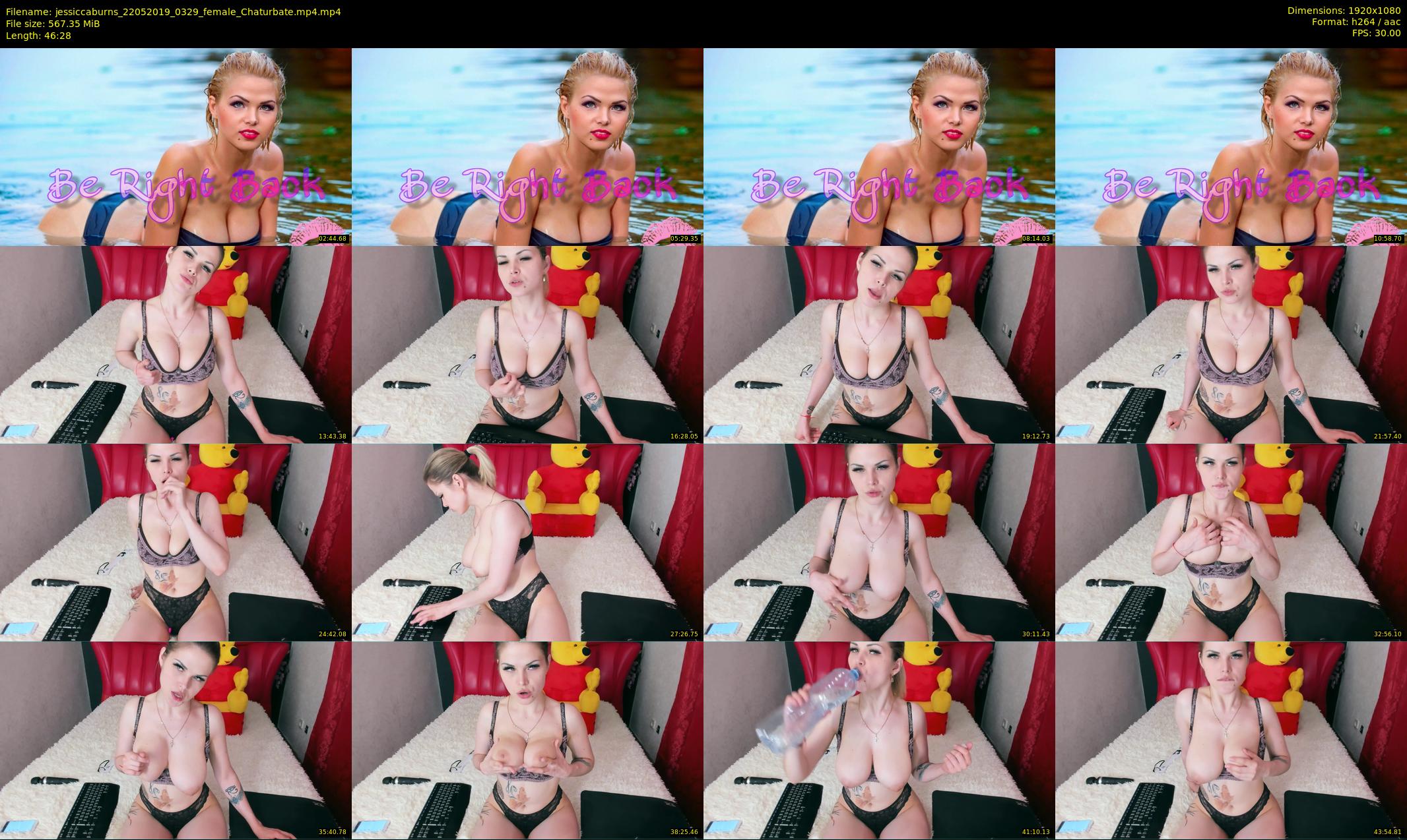 jessiccaburns — 47 minute Chaturbate female cam show recording, 1080p, May 22, 2019