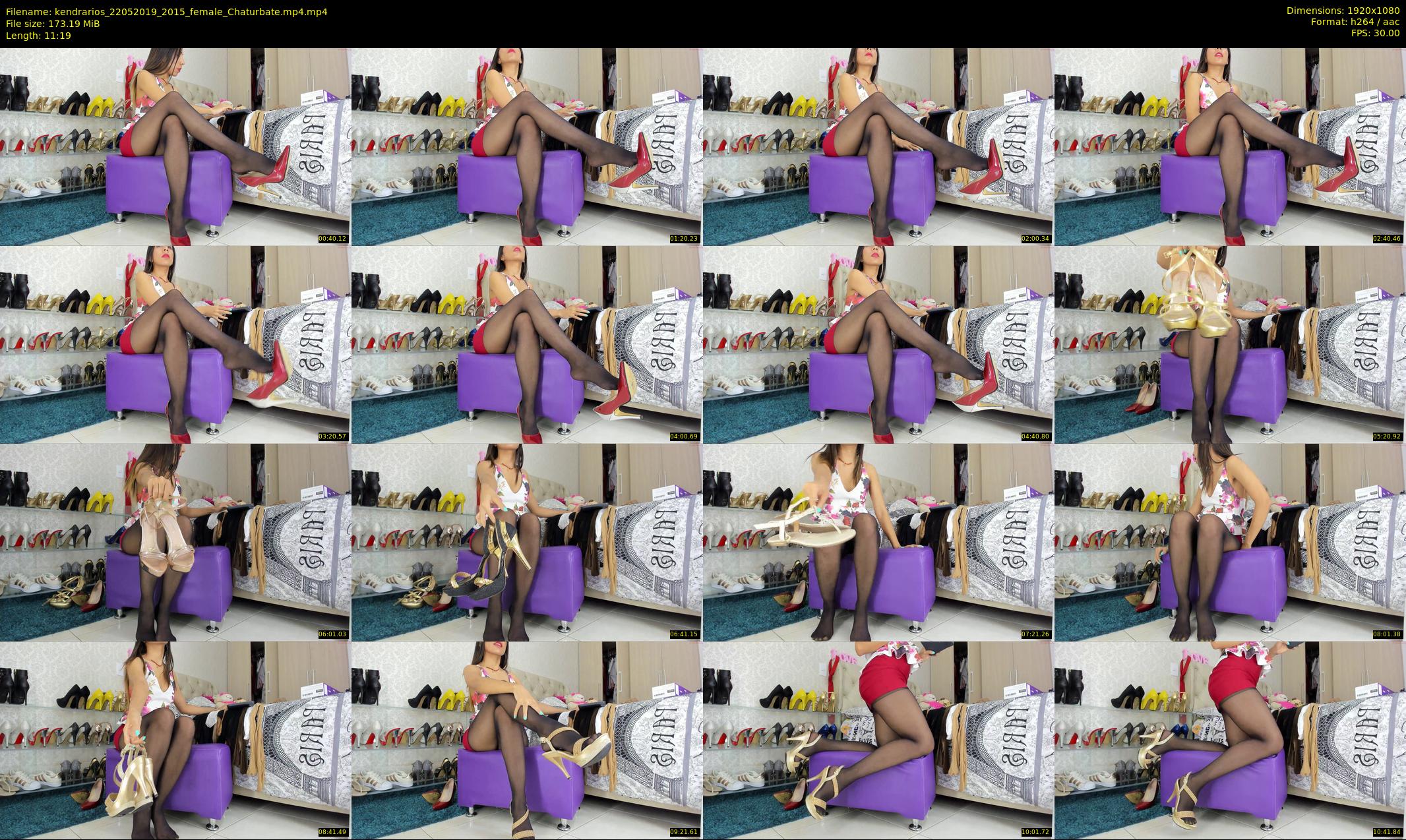 kendrarios — 12 minute Chaturbate female cam show recording, 1080p, May 22, 2019
