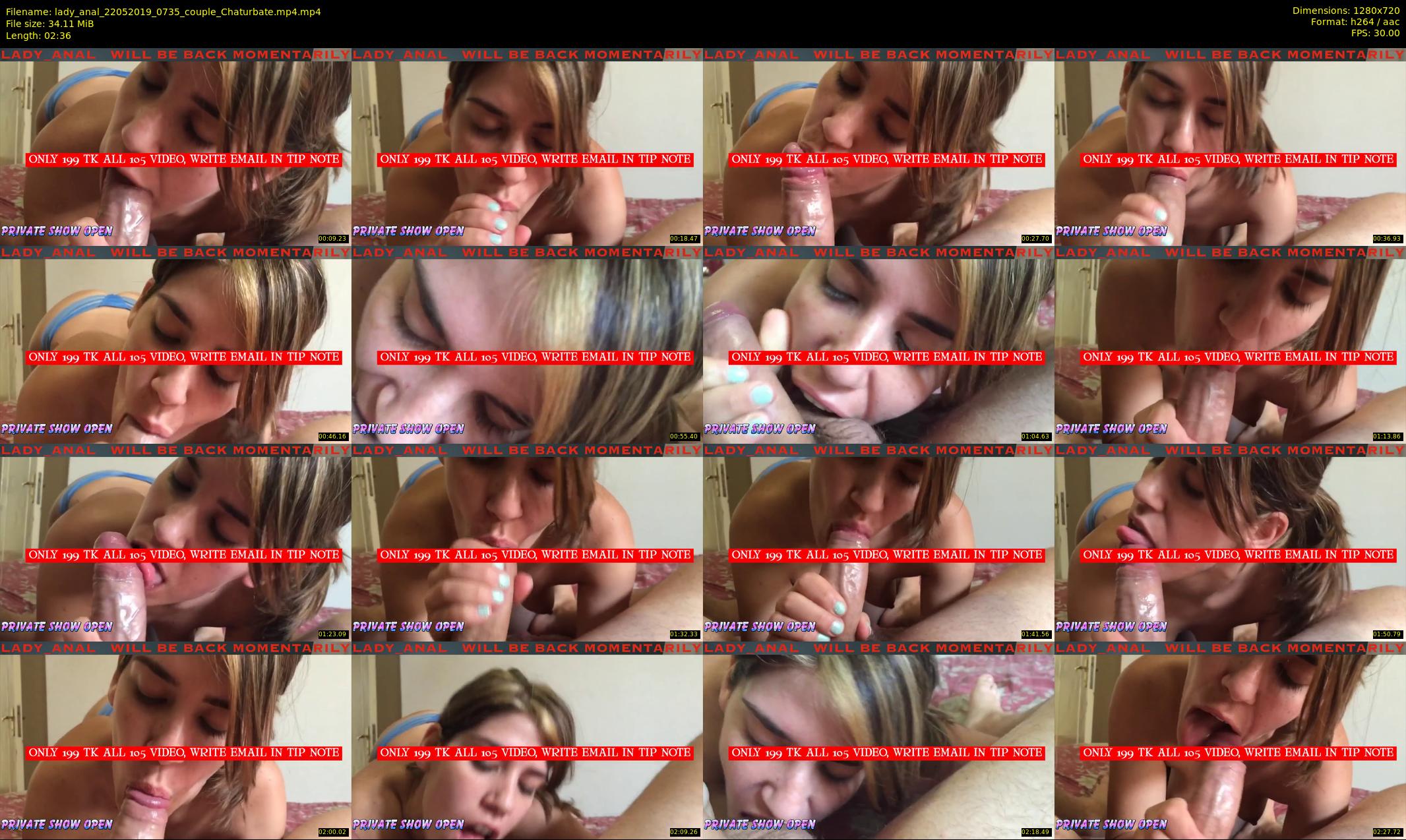 lady_anal — 3 minute Chaturbate female cam show recording, 720p, May 22, 2019