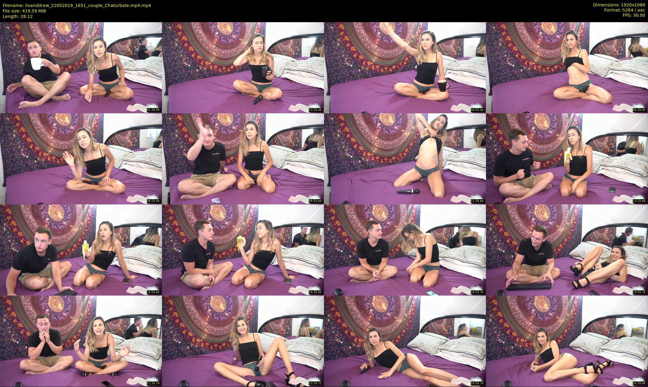livanddrew — 29 minute Chaturbate couple cam show recording, 1080p, May 22, 2019