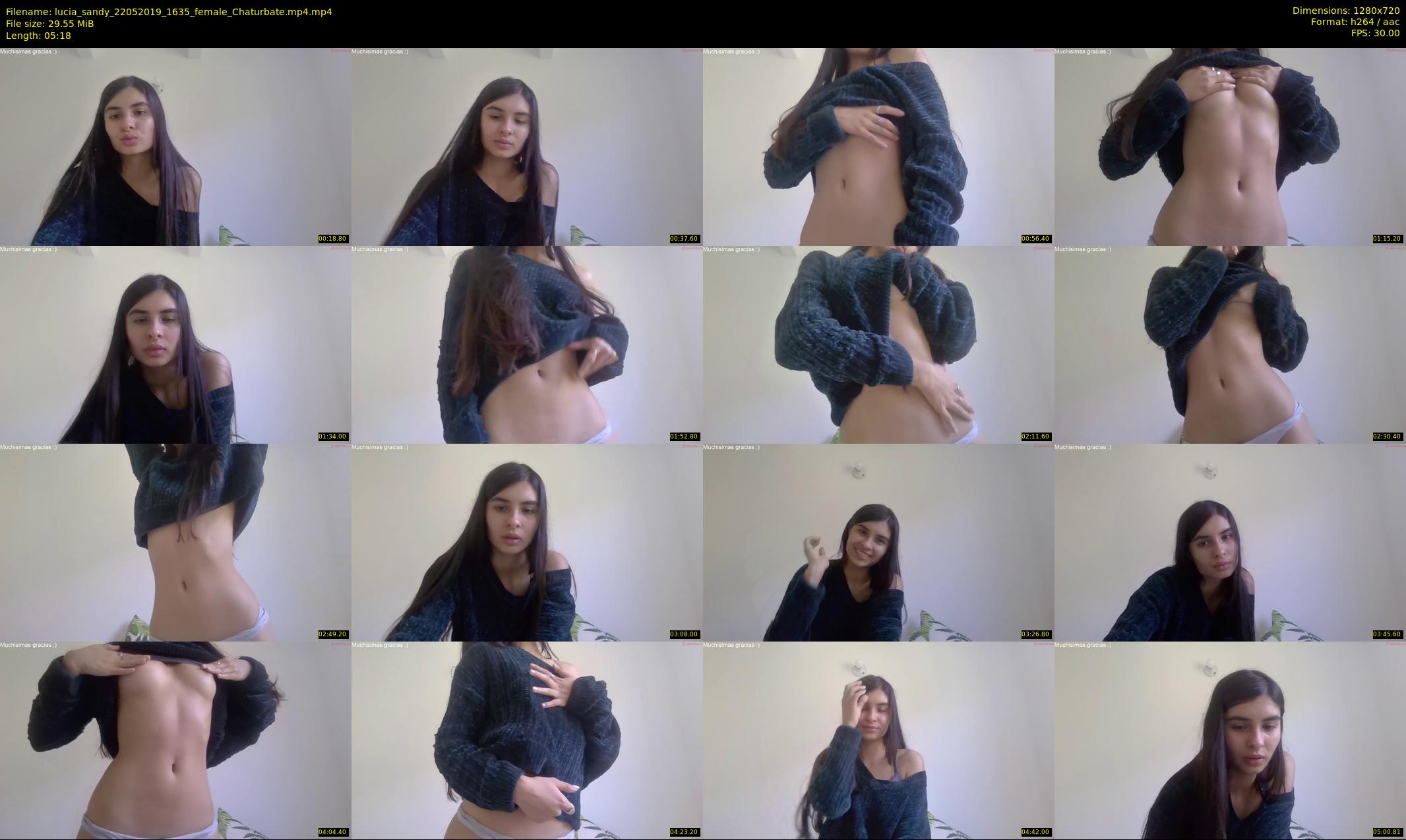 lucia_sandy — 6 minute Chaturbate female cam show recording, 720p, May 22, 2019