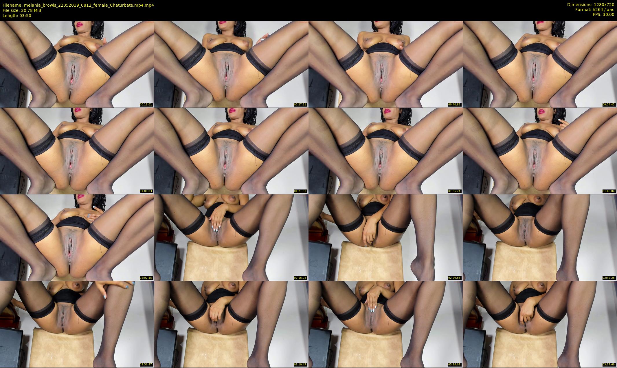 melania_browis — 4 minute Chaturbate female cam show recording, 720p, May 22, 2019