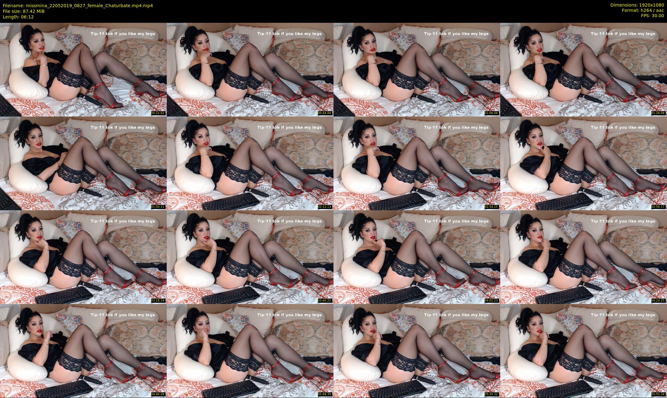 missmina — 7 minute Chaturbate female cam show recording, 1080p, May 22, 2019