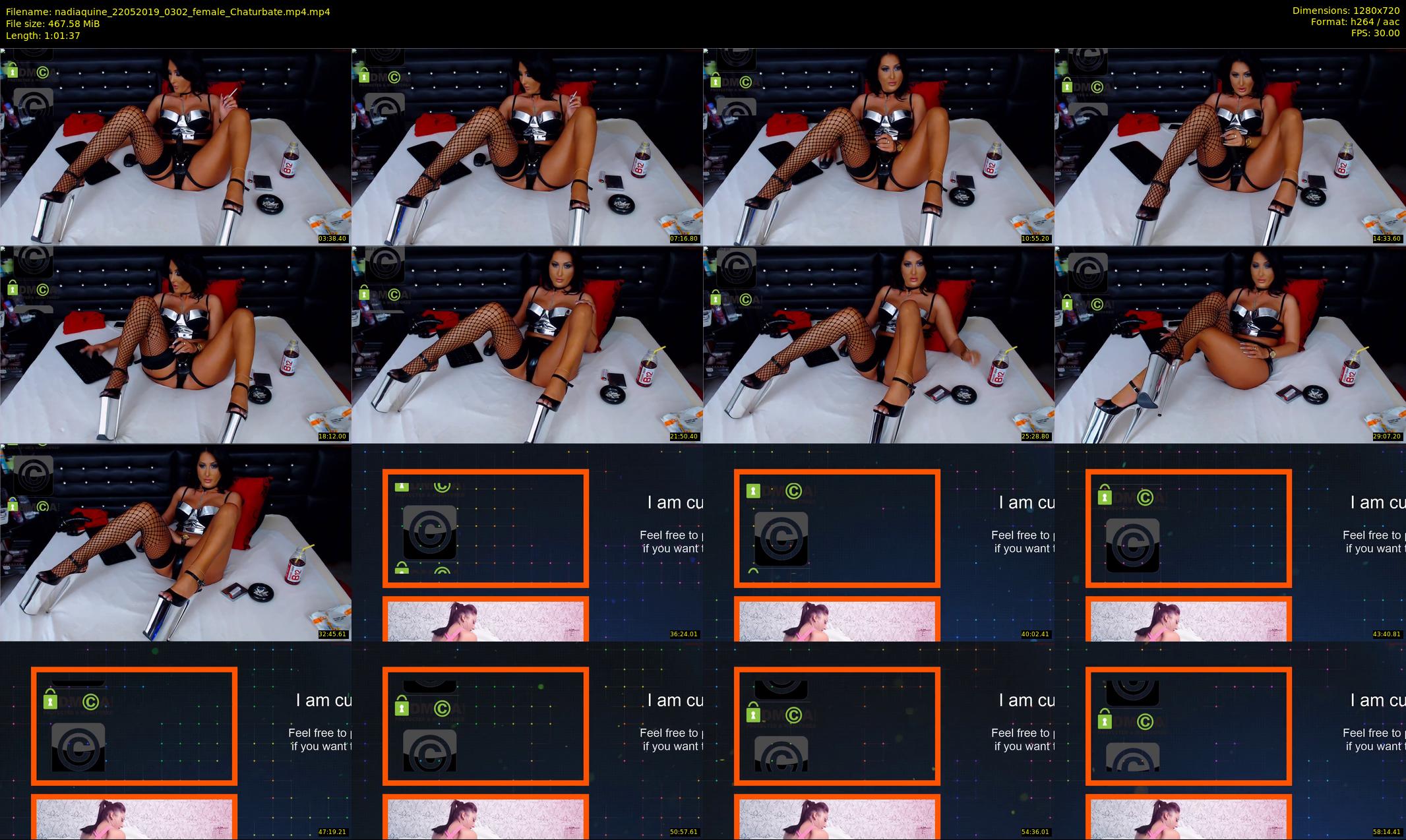 nadiaquine — 62 minute Chaturbate female cam show recording, 720p, May 22, 2019