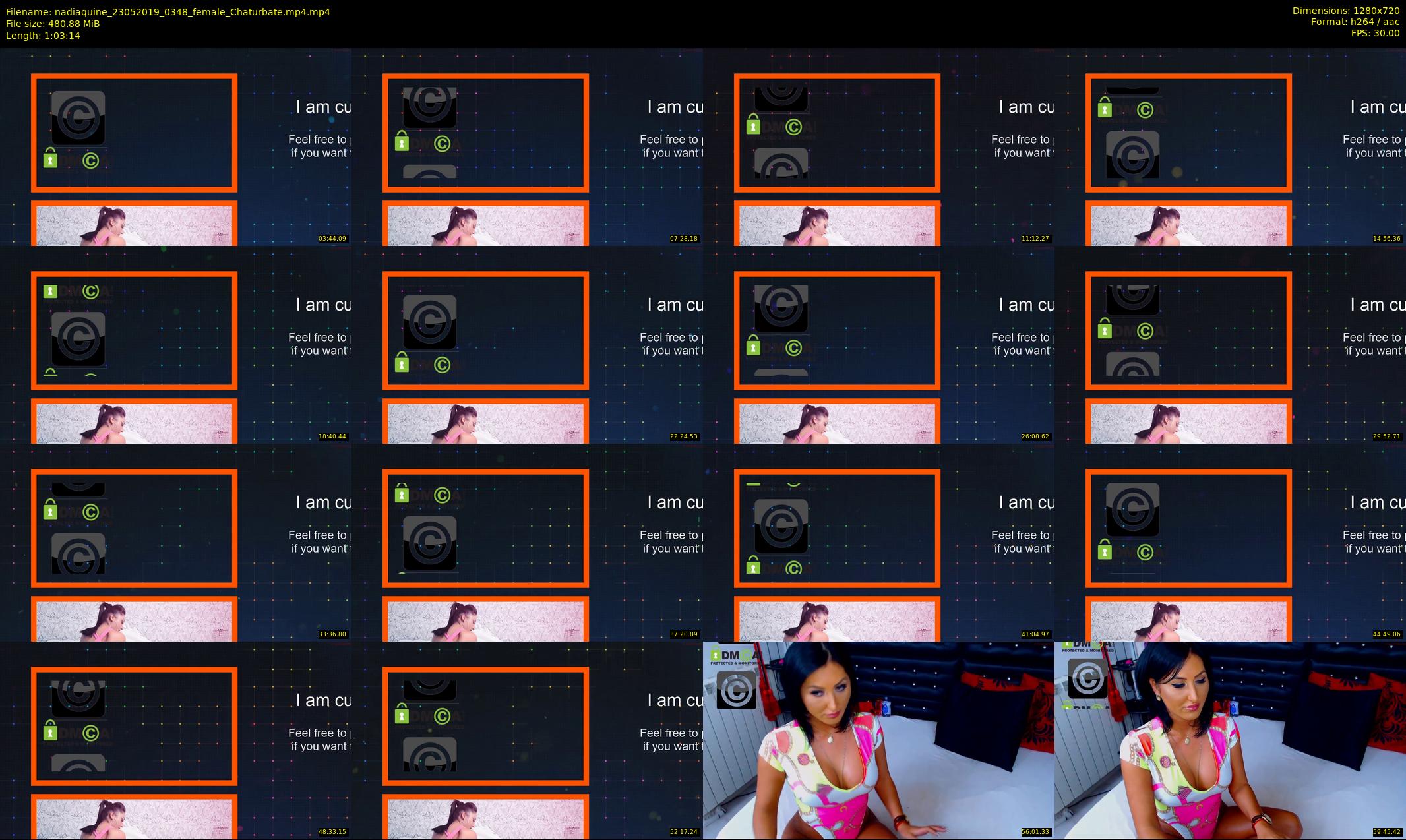 nadiaquine — 64 minute Chaturbate female cam show recording, 720p, May 23, 2019