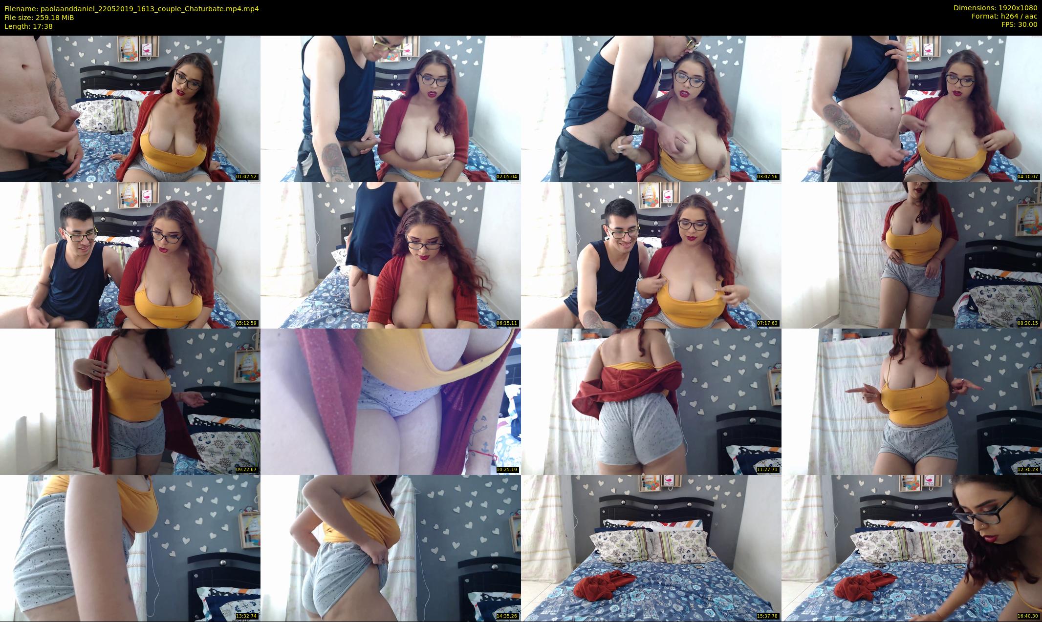 paolaanddaniel — 18 minute Chaturbate couple cam show recording, 1080p, May 22, 2019