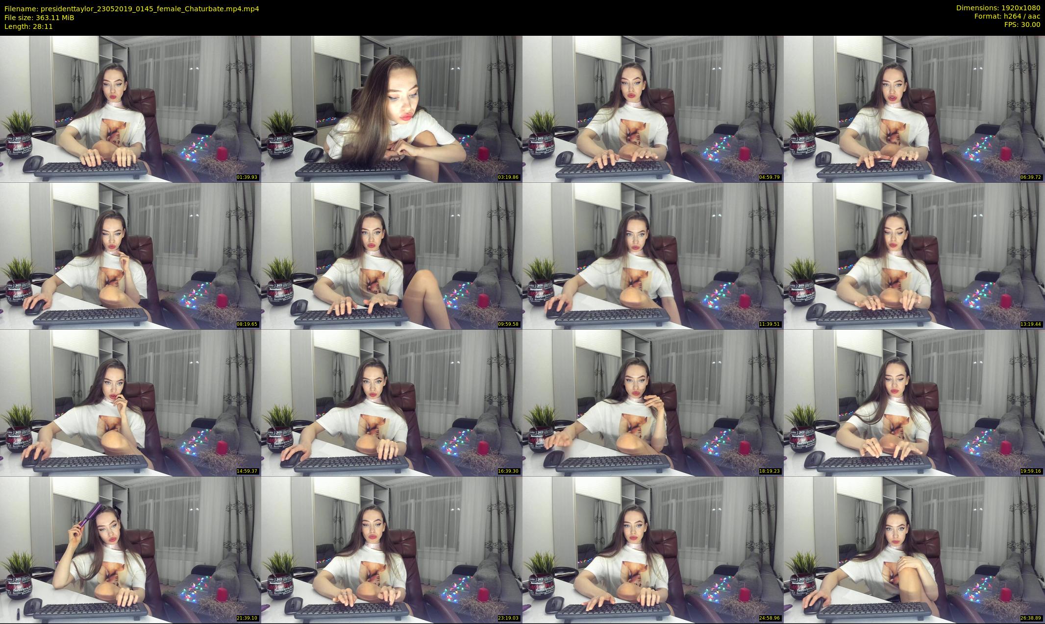 presidenttaylor — 29 minute Chaturbate female cam show recording, 1080p, May 23, 2019