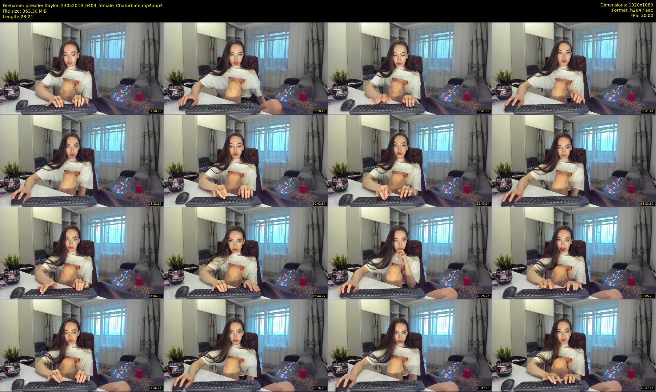 presidenttaylor — 29 minute Chaturbate female cam show recording, 1080p, May 23, 2019