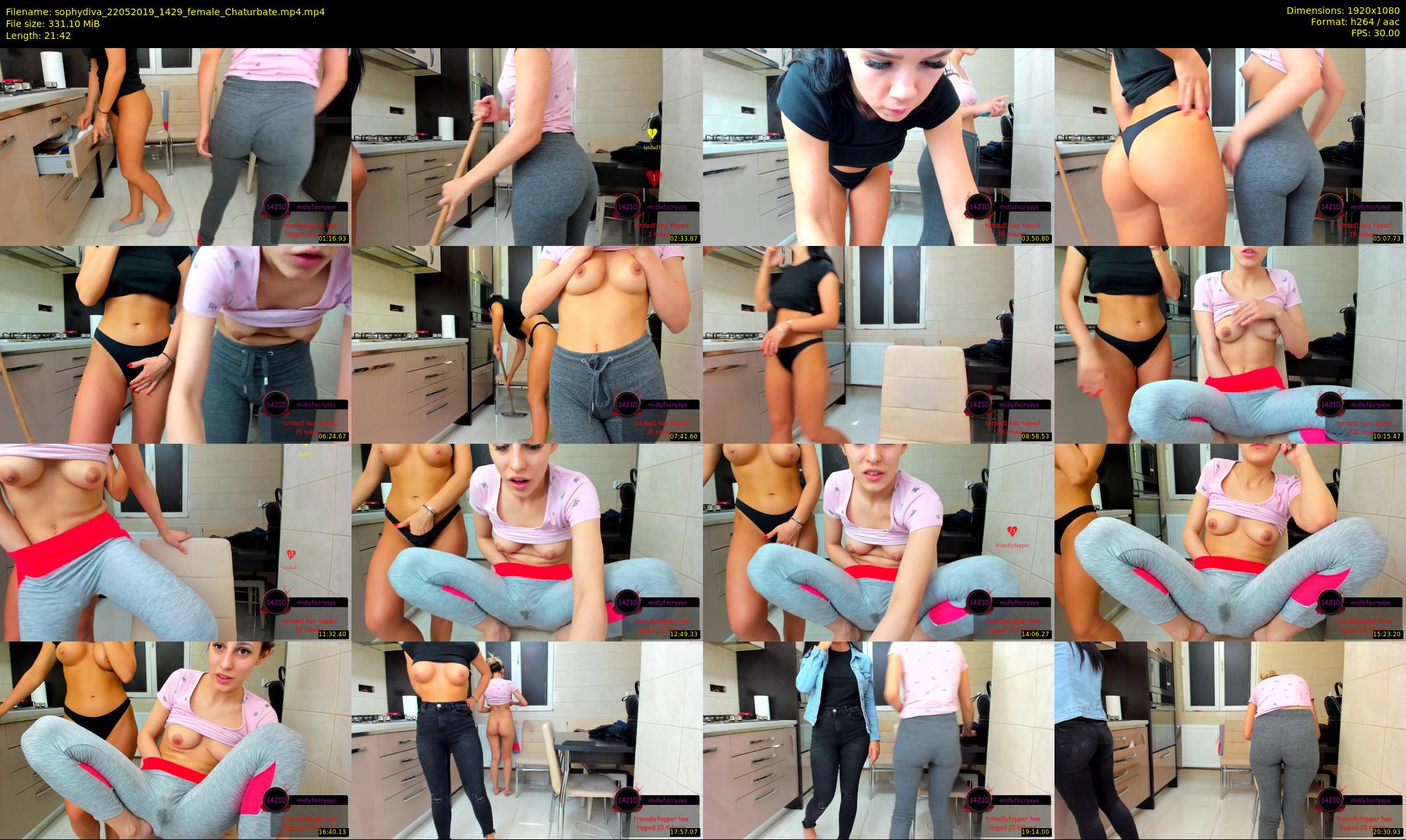 sophydiva — 22 minute Chaturbate female cam show recording, 1080p, May 22, 2019