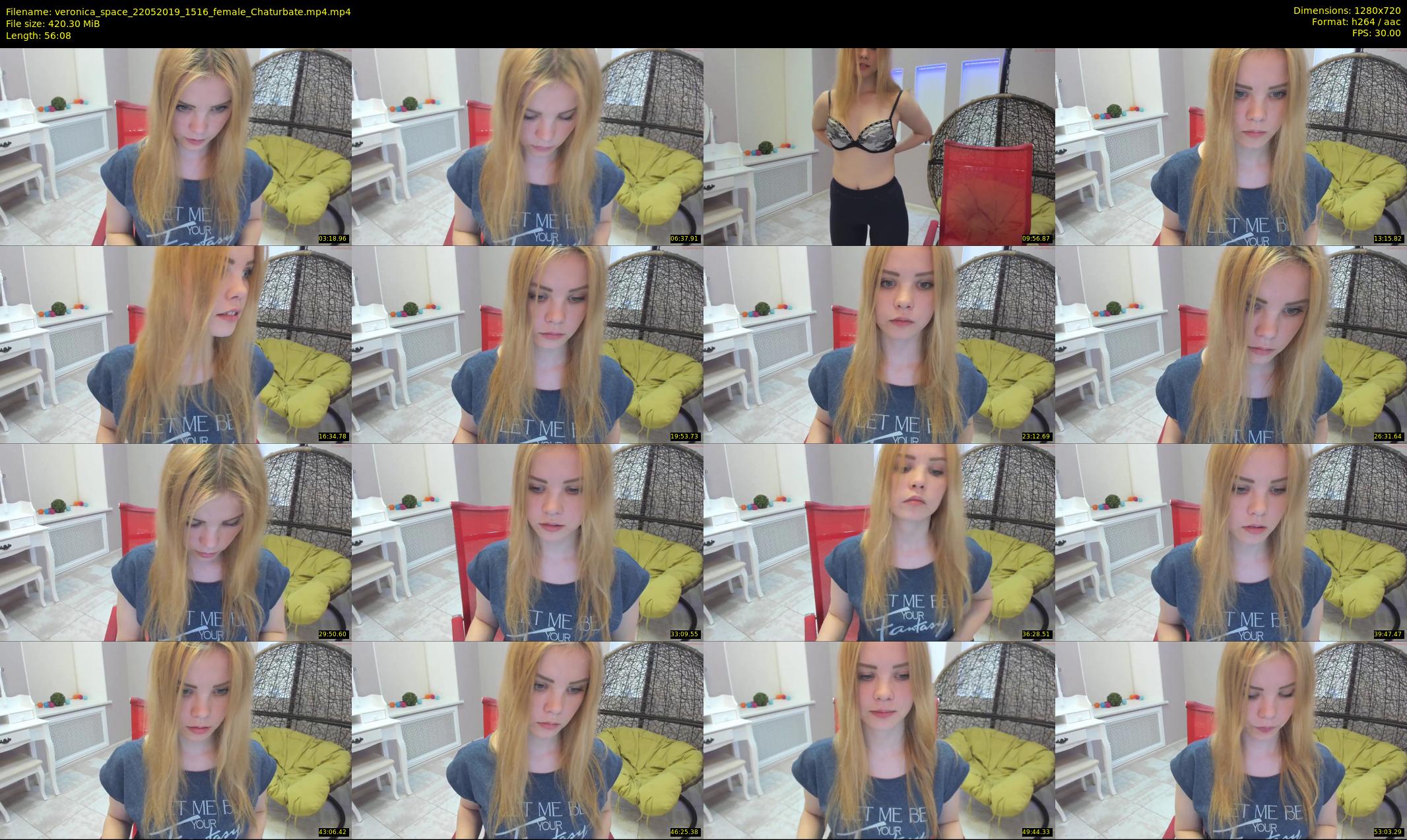 veronica_space — 57 minute Chaturbate female cam show recording, 720p, May 22, 2019