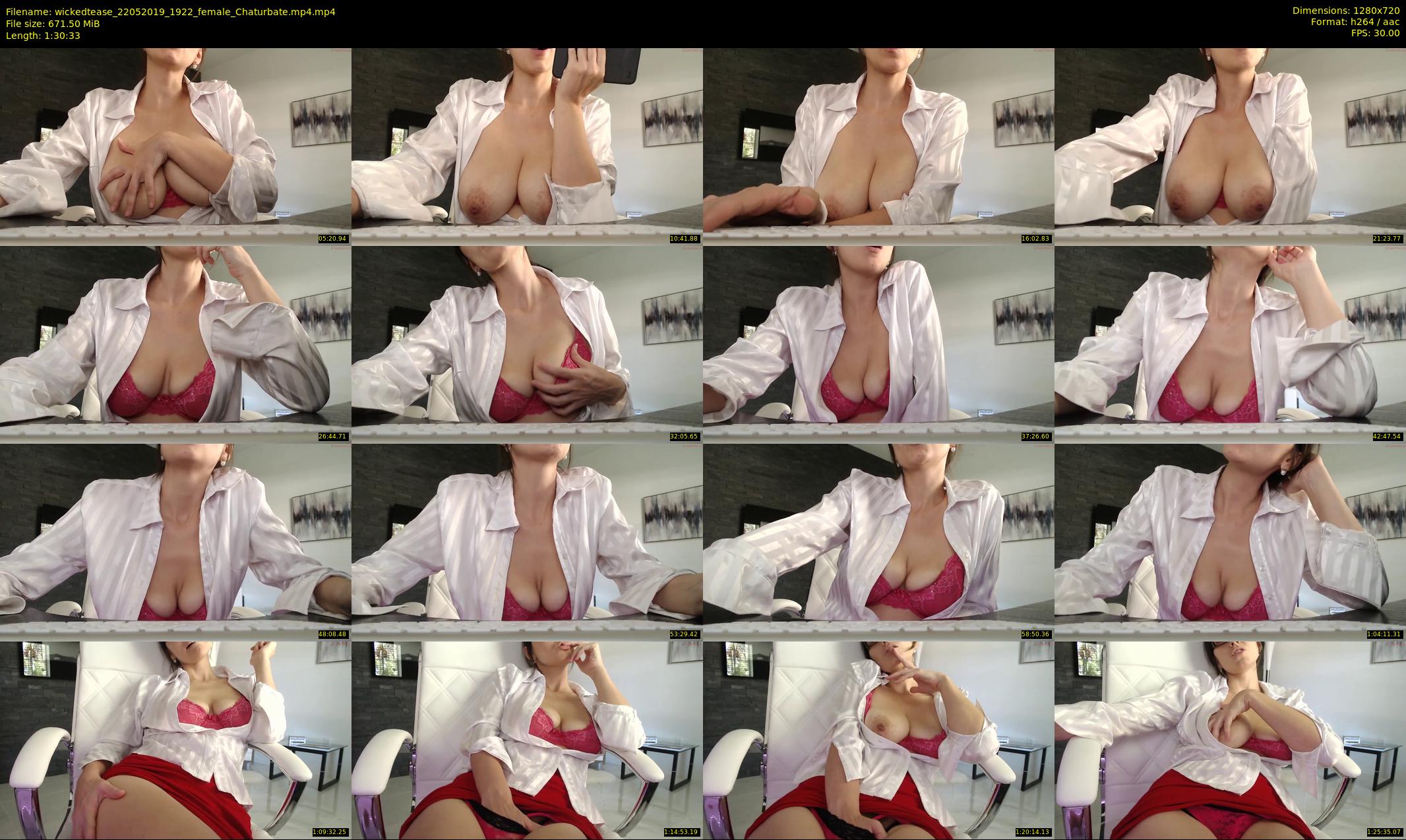 wickedtease — 91 minute Chaturbate female cam show recording, 720p, May 22, 2019