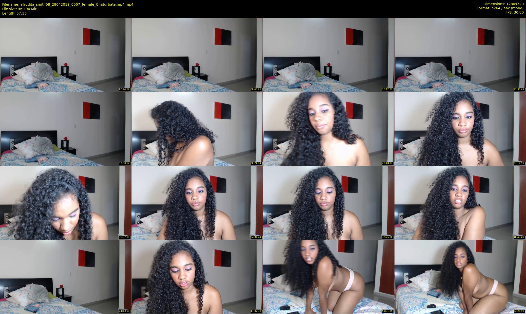 afrodita_smith08 — 58 minute Chaturbate female cam show recording, 720p, Apr 28, 2019