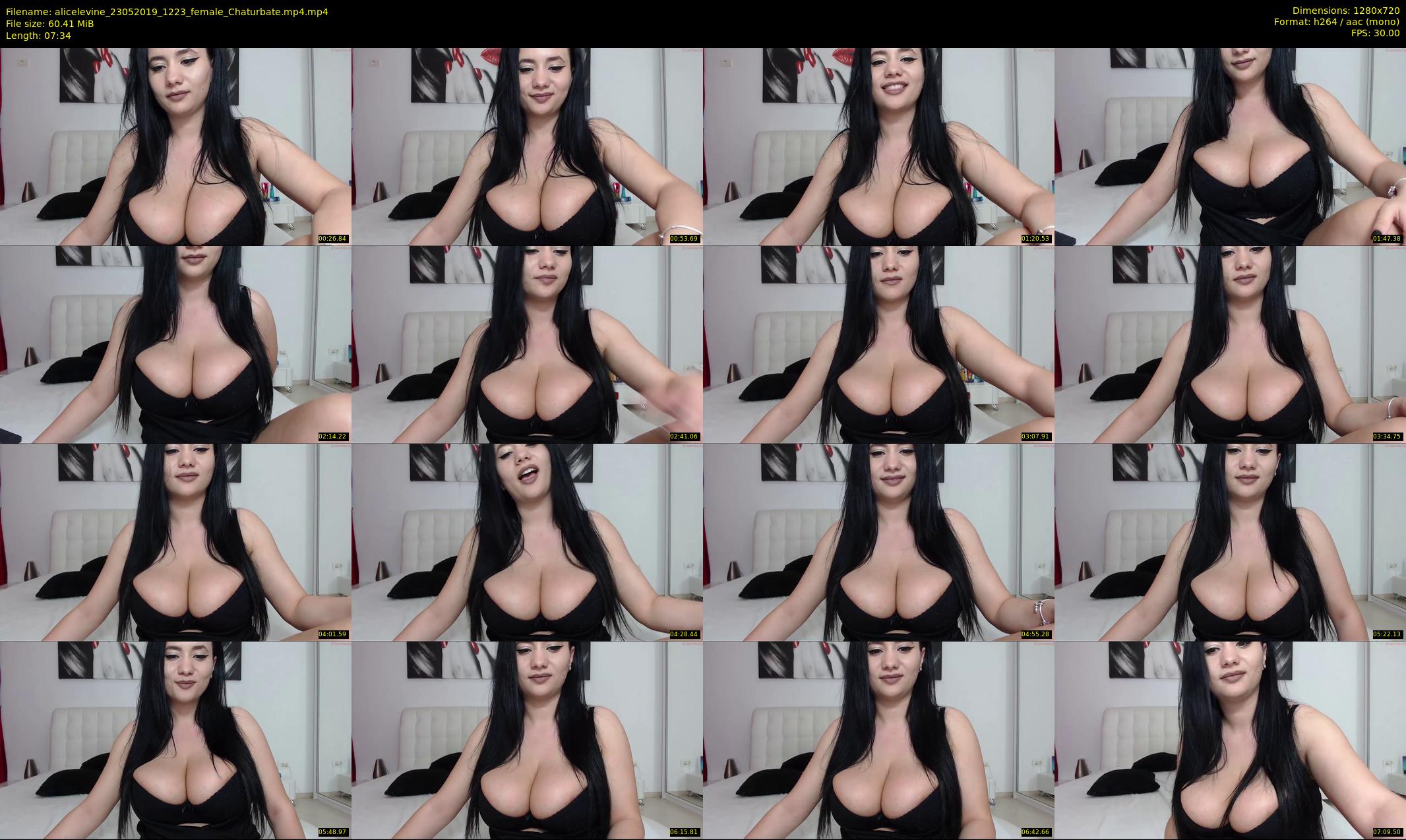 alicelevine — 8 minute Chaturbate female cam show recording, 720p, May 23, 2019