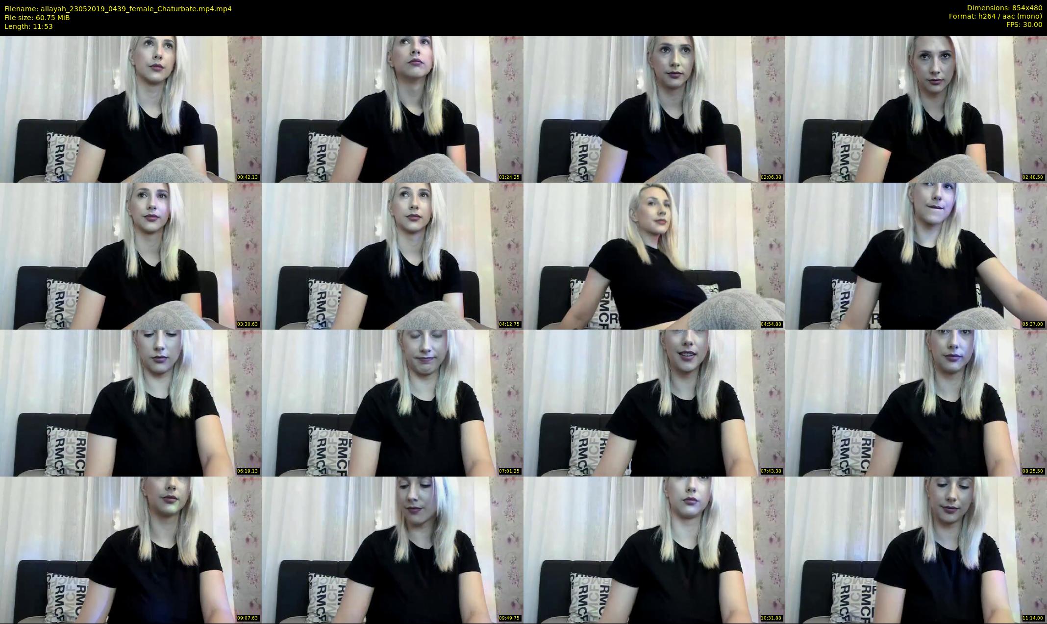 allayah — 12 minute Chaturbate female cam show recording, 480p, May 23, 2019