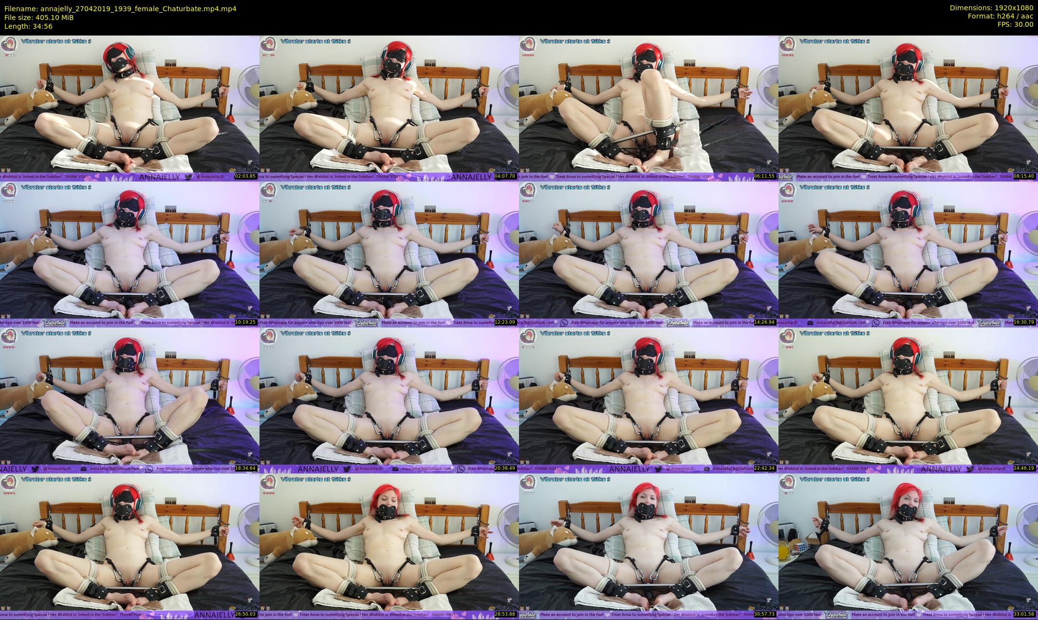 annajelly — 35 minute Chaturbate couple cam show recording, 1080p, Apr 27, 2019