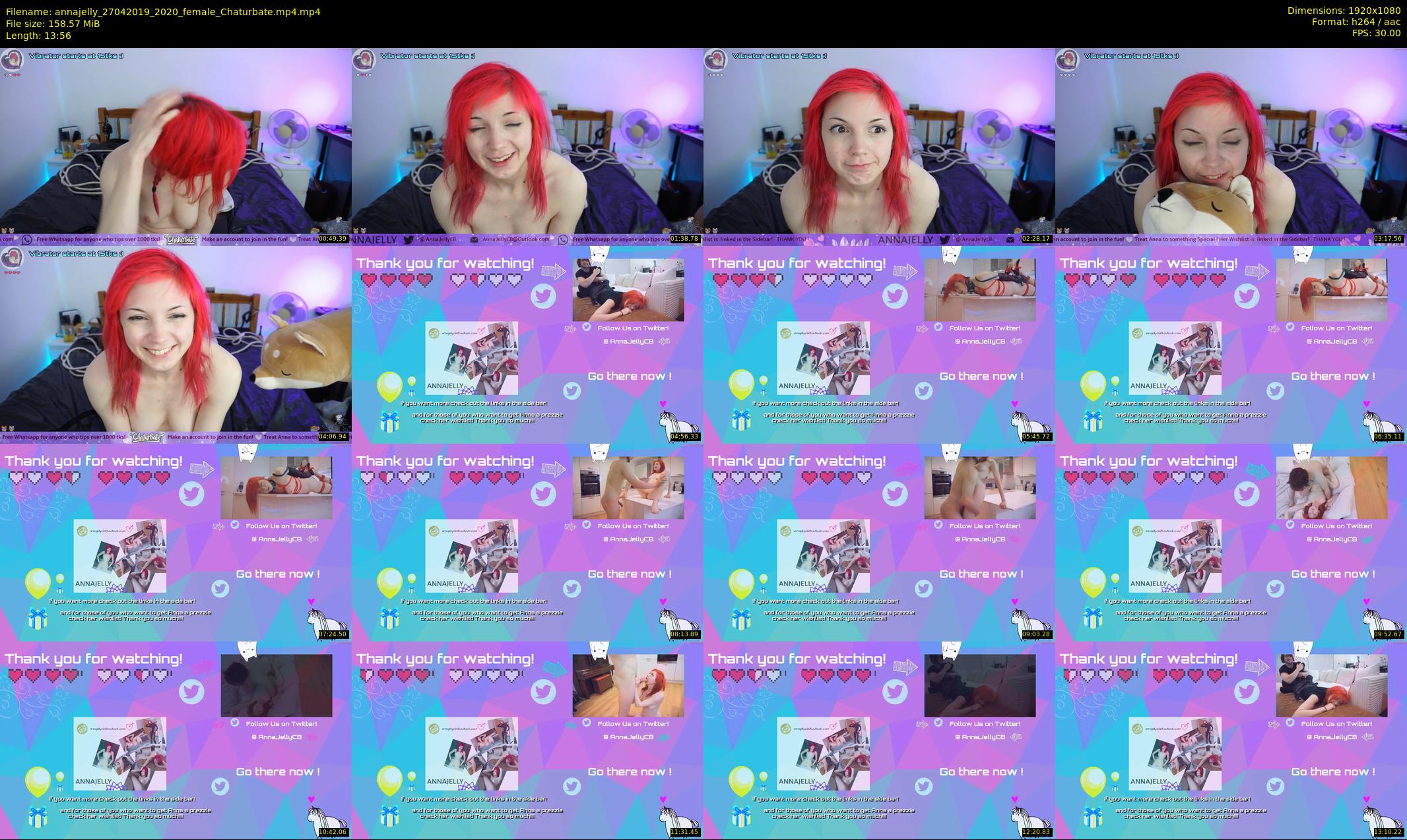 annajelly — 14 minute Chaturbate couple cam show recording, 1080p, Apr 27, 2019
