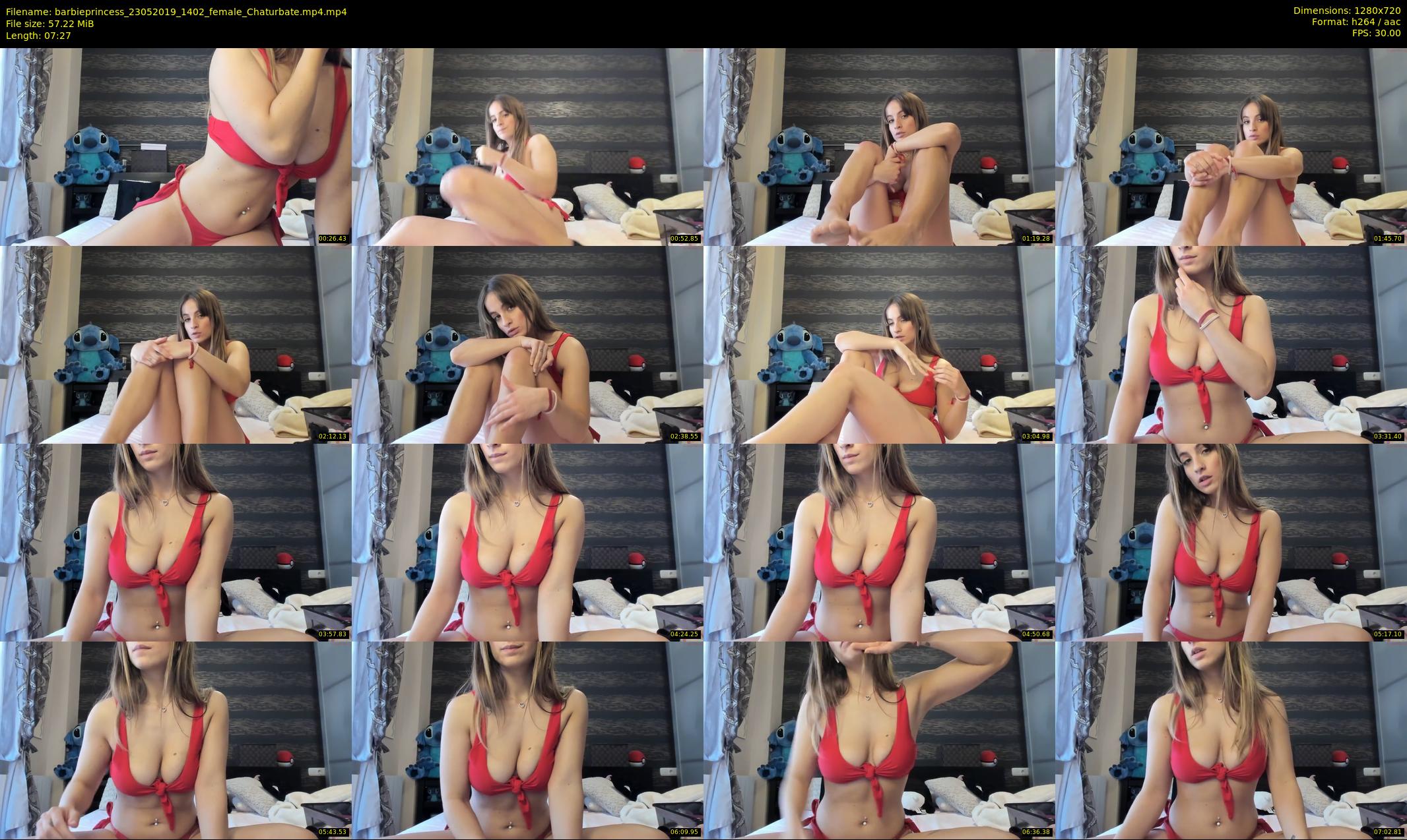 barbieprincess — 8 minute Chaturbate female cam show recording, 720p, May 23, 2019