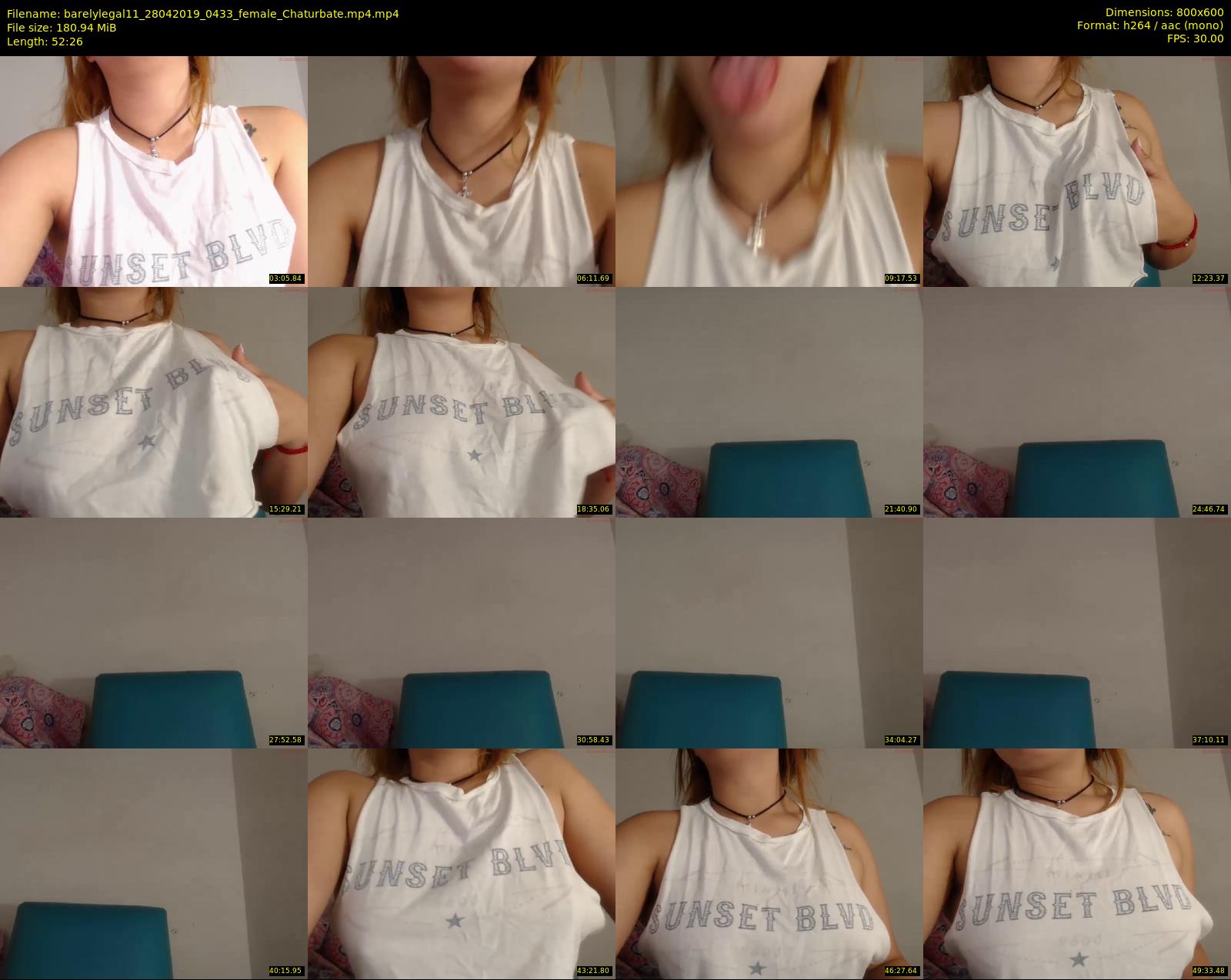barelylegal11 — 53 minute Chaturbate female cam show recording, 480p, Apr 28, 2019